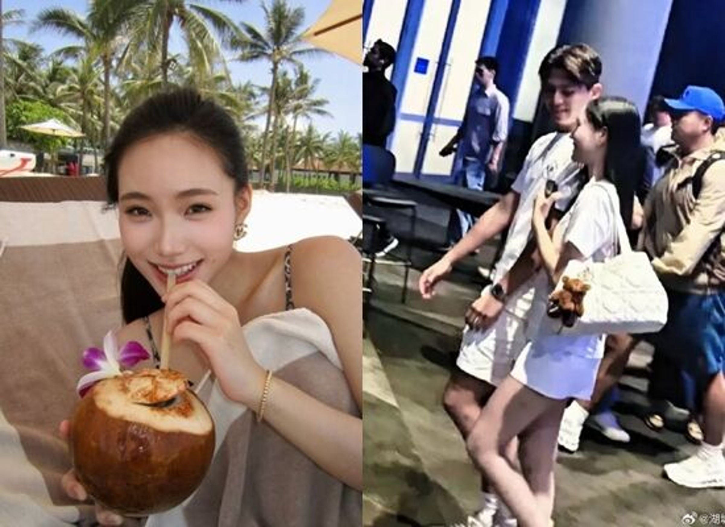 Lily再度被網友目擊現身澳洲，與一名男性同遊約會。（翻攝自IG/lilyhsuuuu、微博）