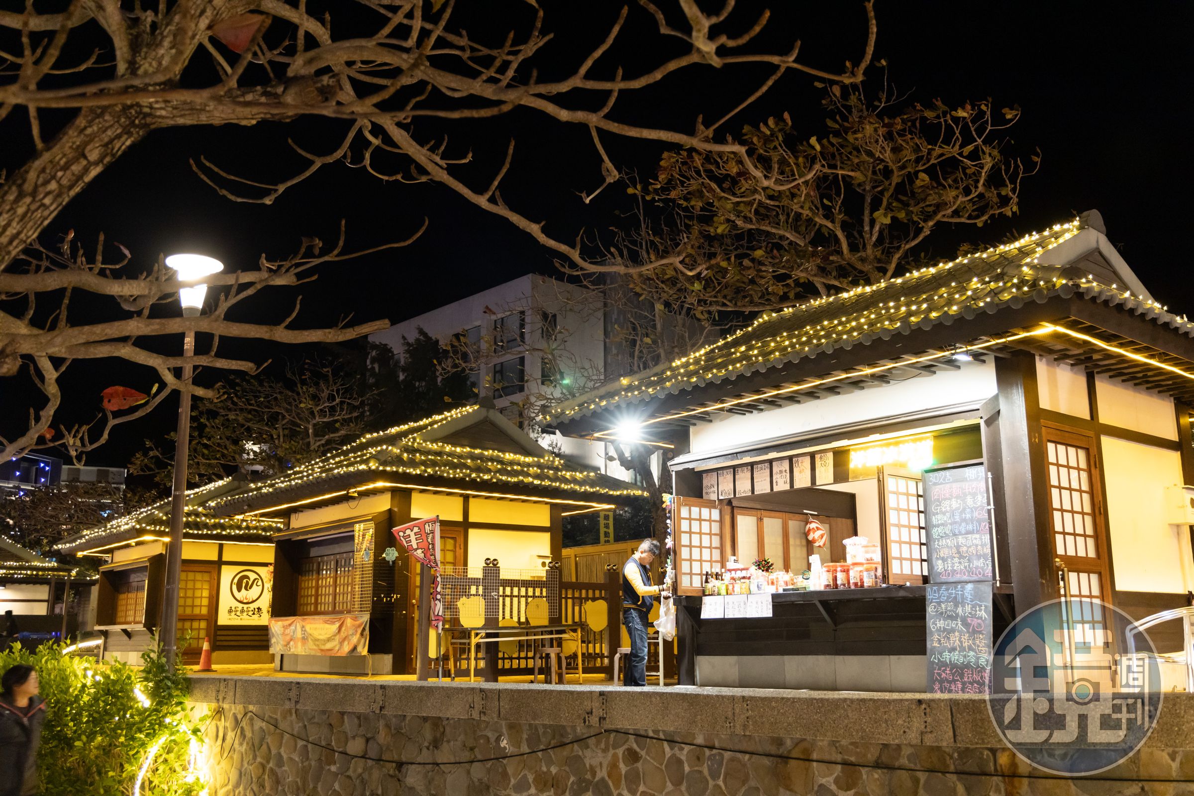 四重溪溫泉季的快閃限定賣店，販售日式小吃、日本童玩等。