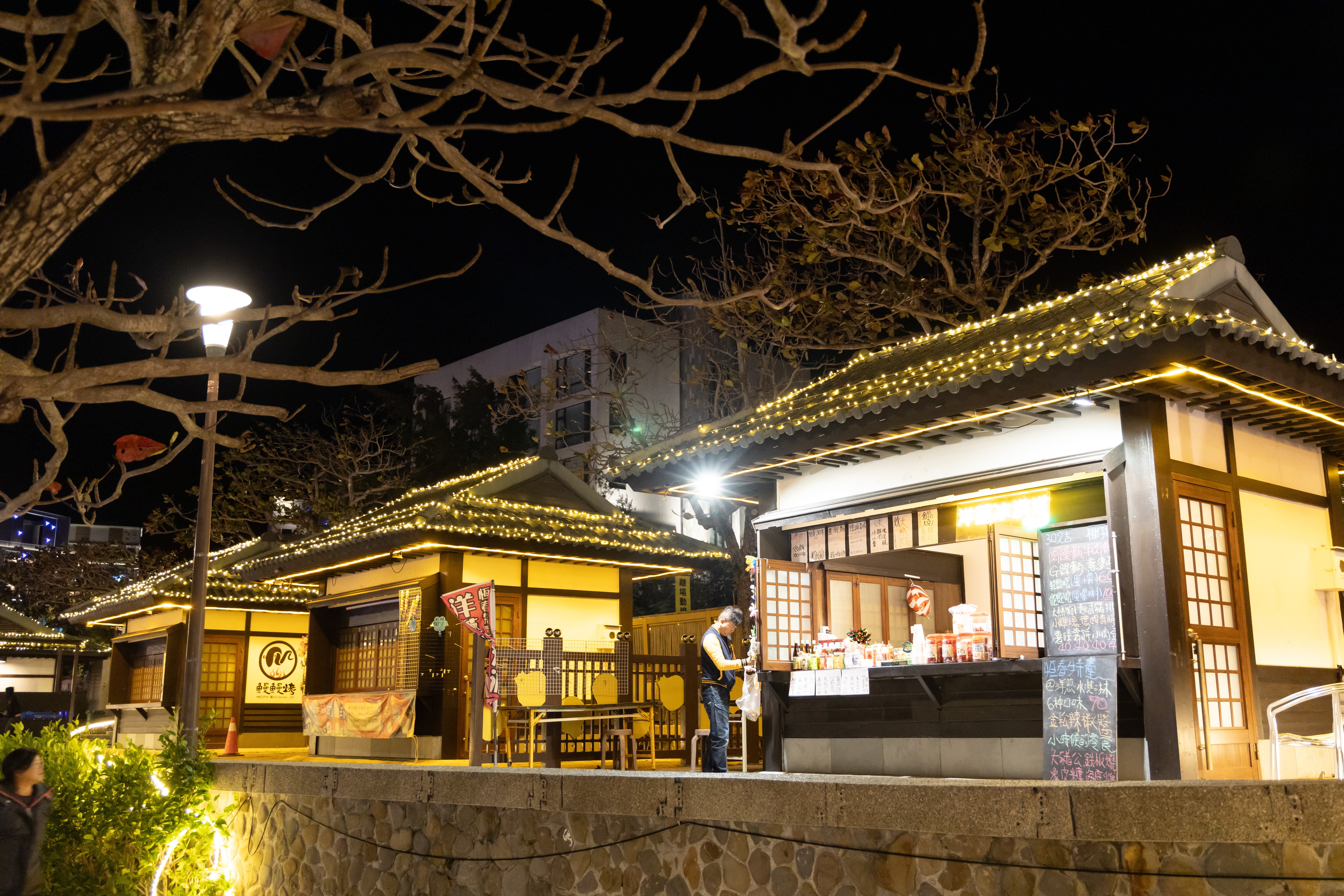 四重溪溫泉季的快閃限定賣店，販售日式小吃、日本童玩等。