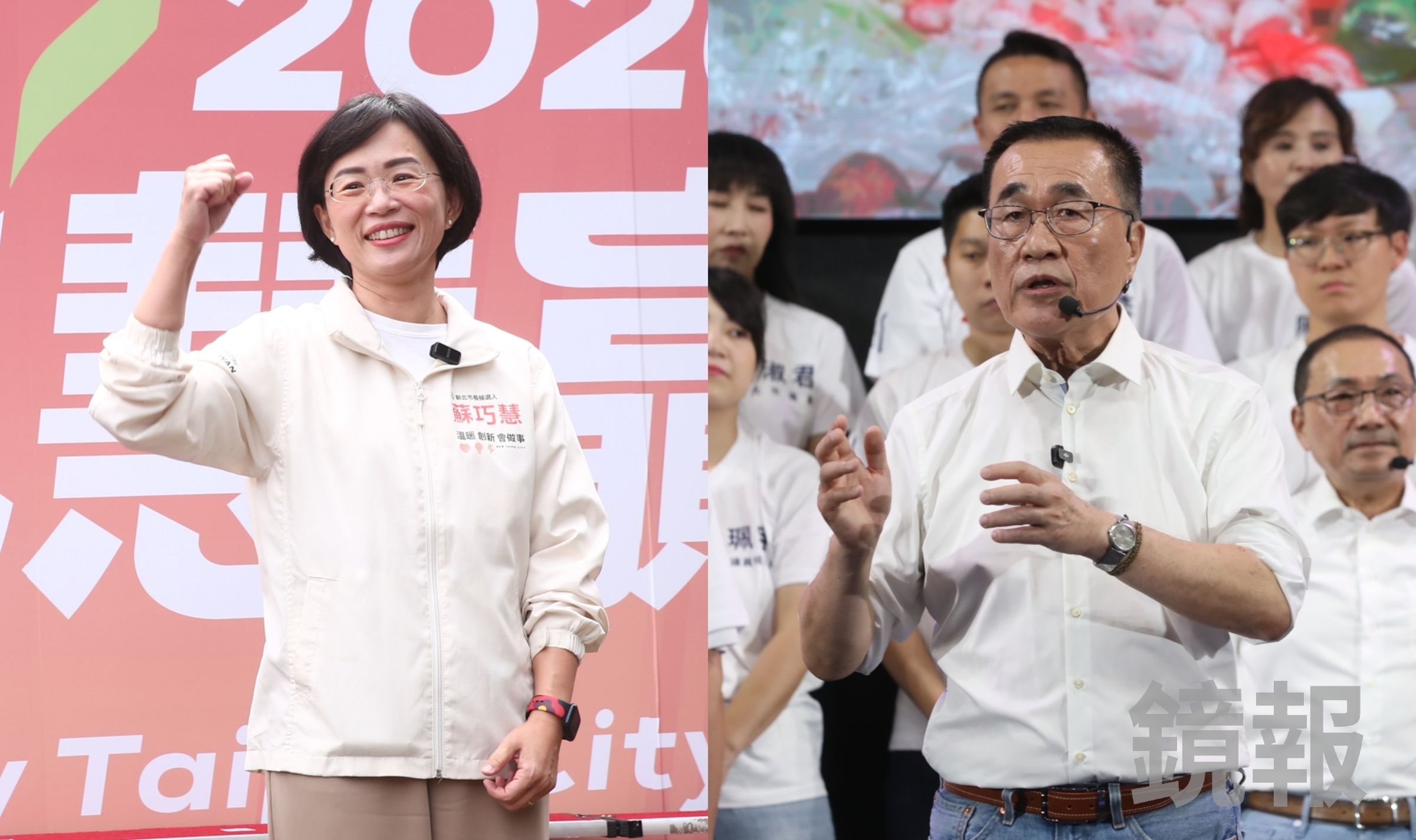 蘇巧慧在最新民調的支持度微幅領先李四川。（鏡報李鍾泉、林煒凱）