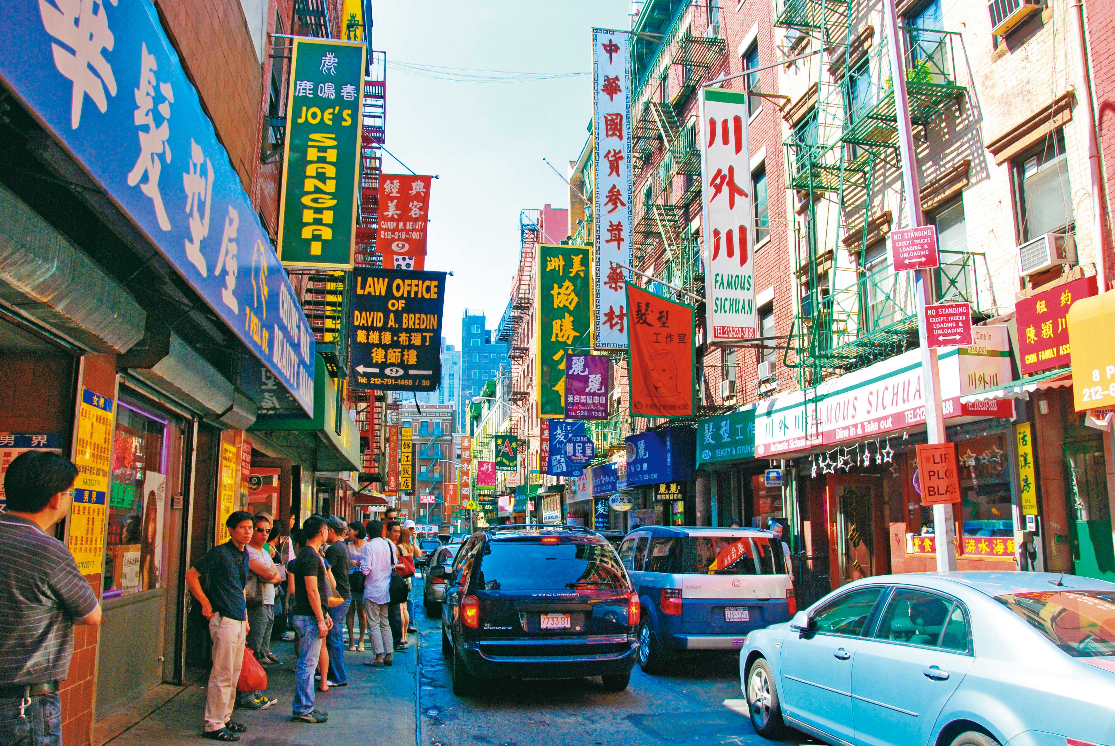 美國對東方菜系接受度高，唐人街開設許多中餐館。（翻攝維基百科）