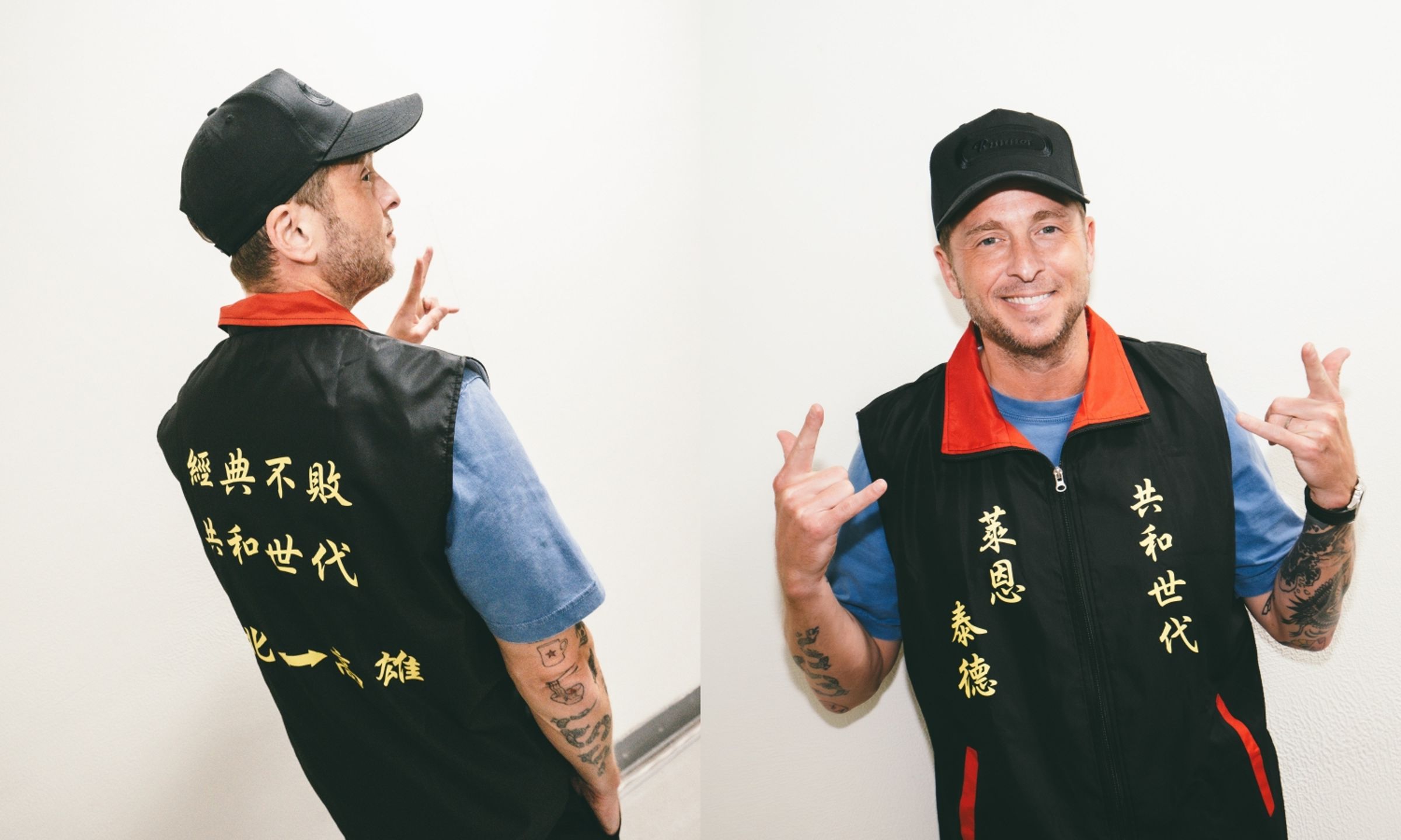 OneRepublic(共和世代)主唱Ryan Tedder 超愛這件背心。(Live Nation提供)