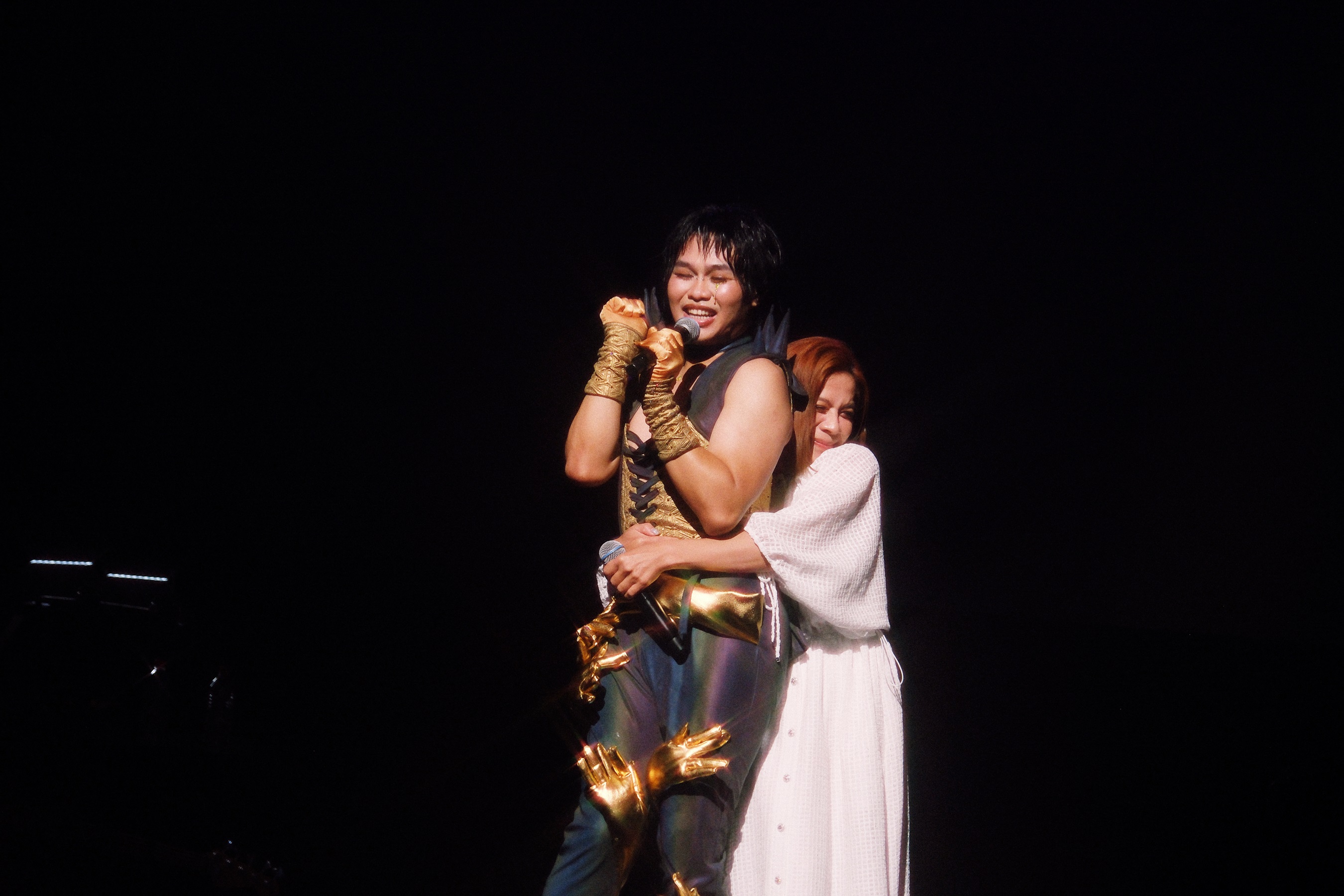 那那大師與江美琪合唱外，還感謝所有樂迷到場支持，自認只是一個愛音樂的人。（小鋼砲娛樂提供）