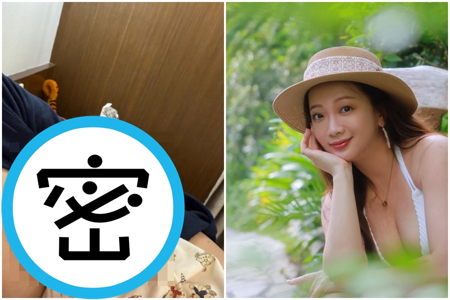 玉兔照常在社群分享育兒經，曬出女兒望向的超萌神情。（翻攝自玉兔 鄭如吟 臉書）