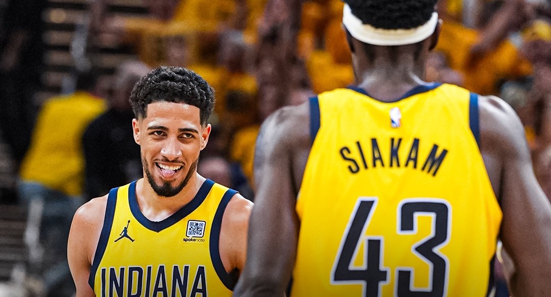 溜馬在東決以4比2淘汰尼克，晉級NBA冠軍賽。（翻攝自Indiana Pacers官方X）