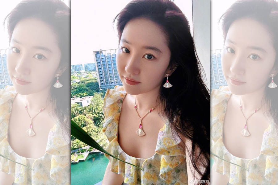 劉亦菲因是美國籍被取消金鷹獎資格。（翻攝自劉亦菲微博）