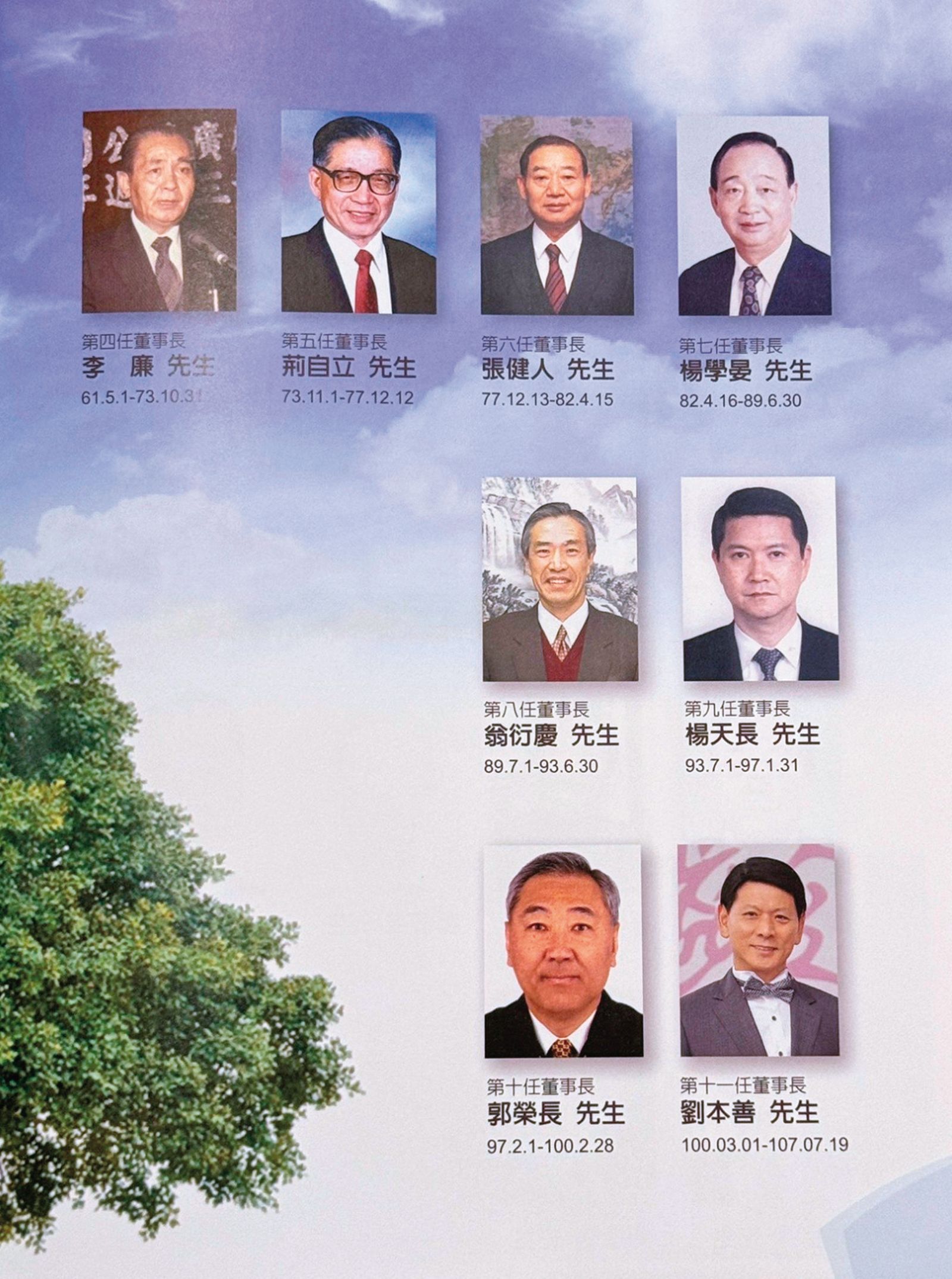 正聲董事長幾乎都是軍情局副局長退役轉任，軍方色彩濃厚。（讀者提供）