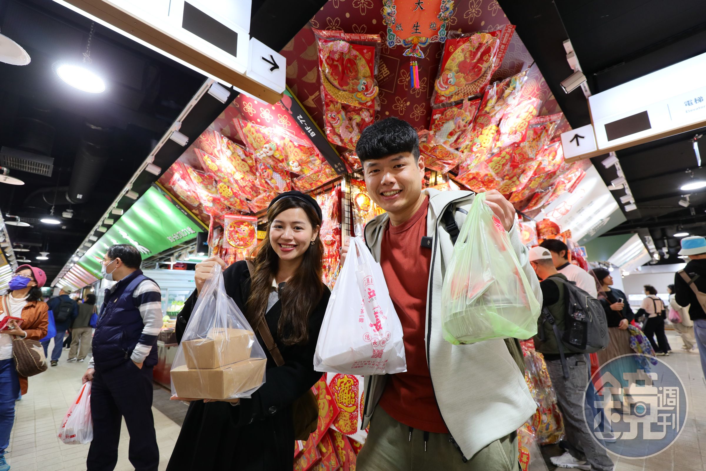 南門市場應景推出「2024南門年菜採購月」活動,2月9日前買年菜可參加抽獎。