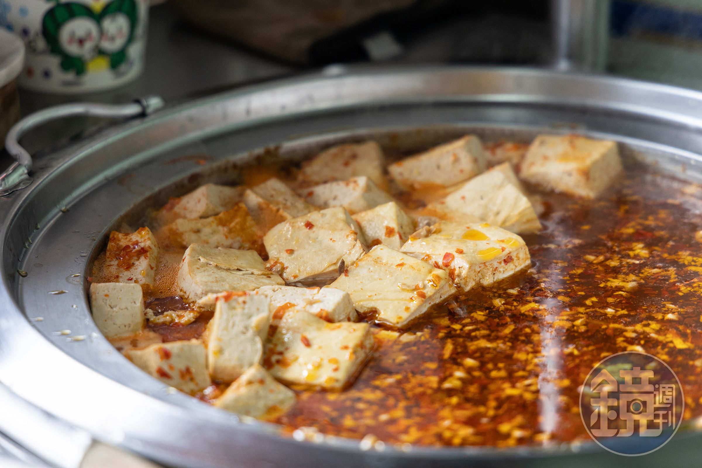 以嫩豆腐製作的「麻辣臭豆腐」，也有許多人擁戴。（80元／份）