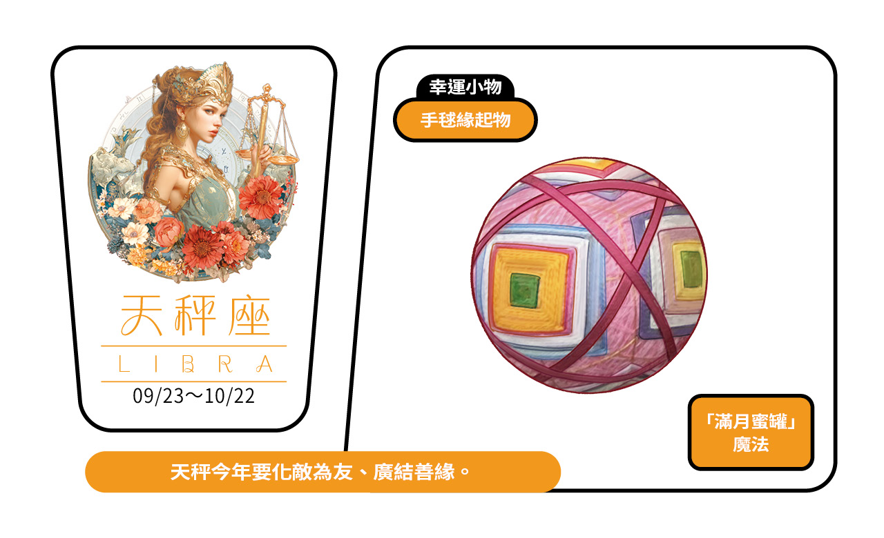 2026瑪法達大預言／天秤座的財富健康與幸運小物