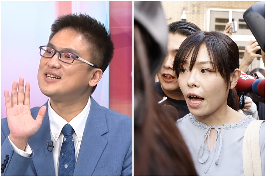 名嘴徐嶔煌指高虹安和有婦之夫交往，高等法院今日判決徐嶔煌應賠償10萬元，全案確定。（翻攝自民視讚夯 Formosa TV Thumbs Up YT頻道、本刊資料照）