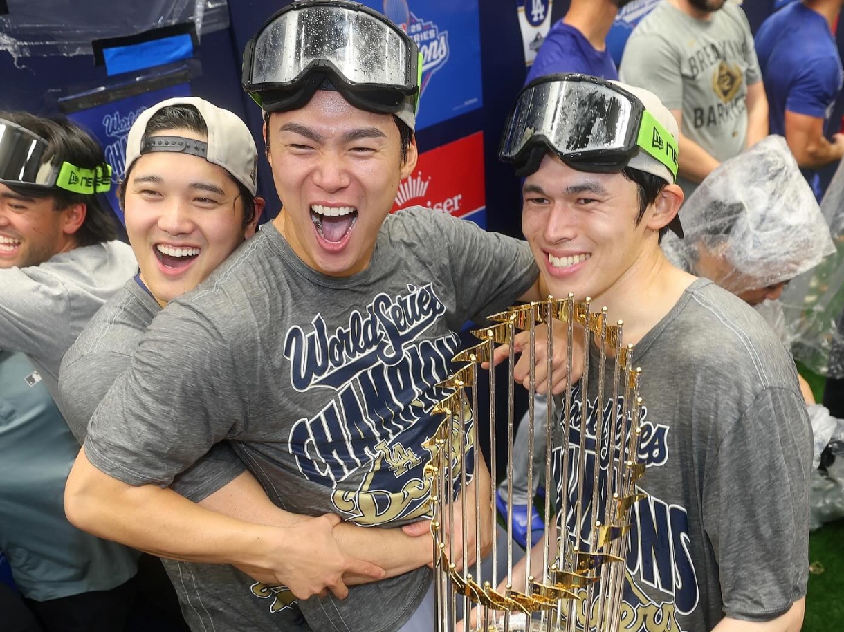 道奇日籍三本柱的大谷翔平、山本由伸再度加入WBC日本武士隊，佐佐木朗希這次則將缺席。（翻攝自山本由伸Instagram）