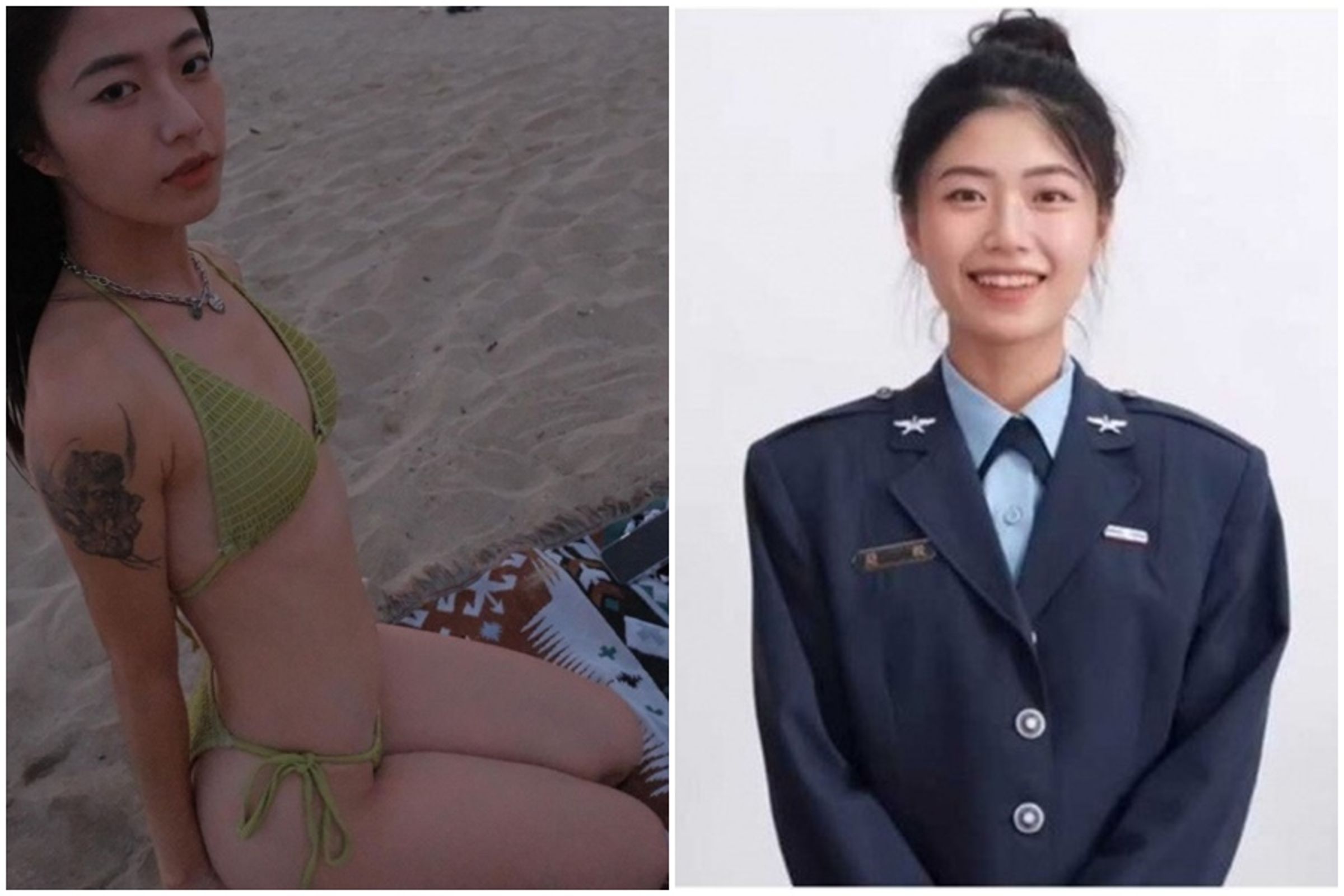 一名國軍正妹引發網友暴動。（翻攝自jyi__IG）