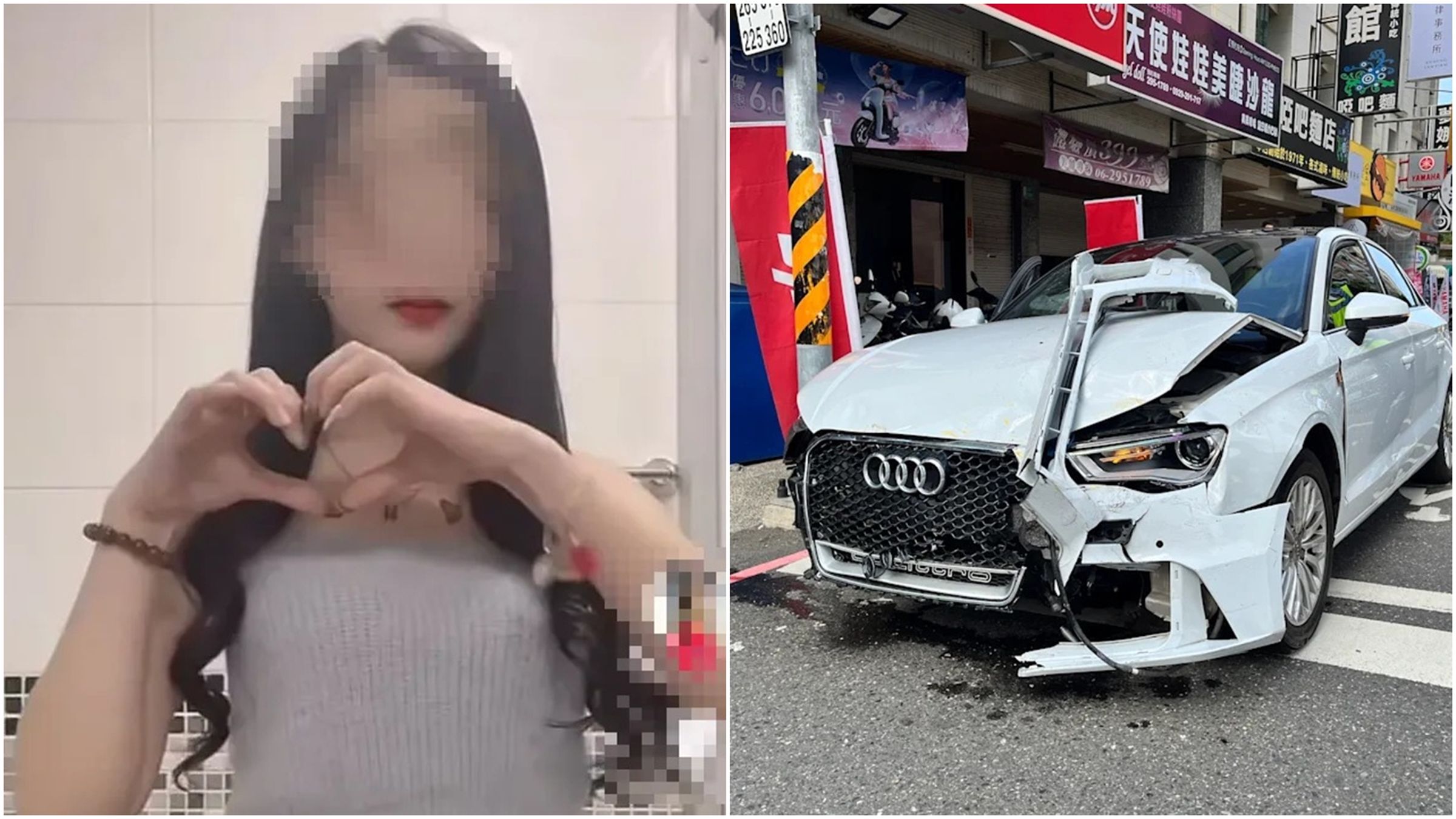21歲魏女酒後毒駕撞死晨跑婦人,國民法官判其有期徒刑8年6月。(翻攝畫面、翻攝自TikTok)