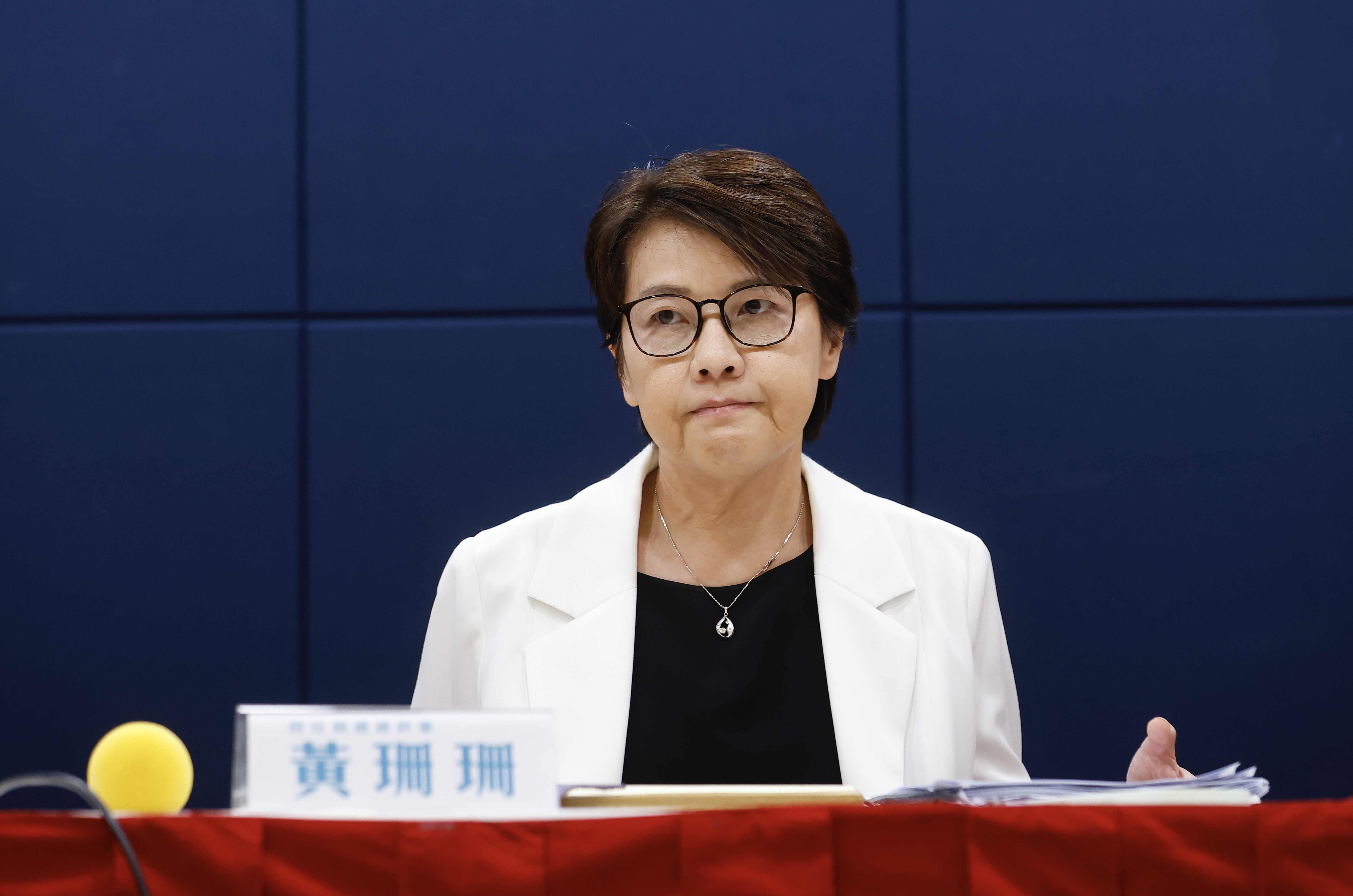 民眾黨中評會決議將黃珊珊（圖）以停權上限最高3年議處。