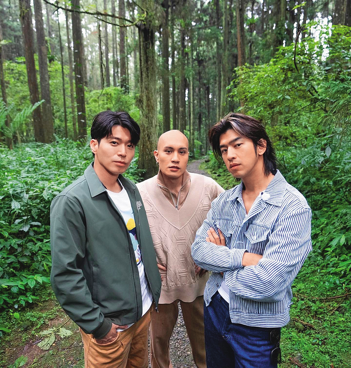 侯彥西(左)曾錄《極島森林2》,和黃宣(中)、陳柏霖(右)有許多逗趣對談。(翻攝自侯彥西IG)