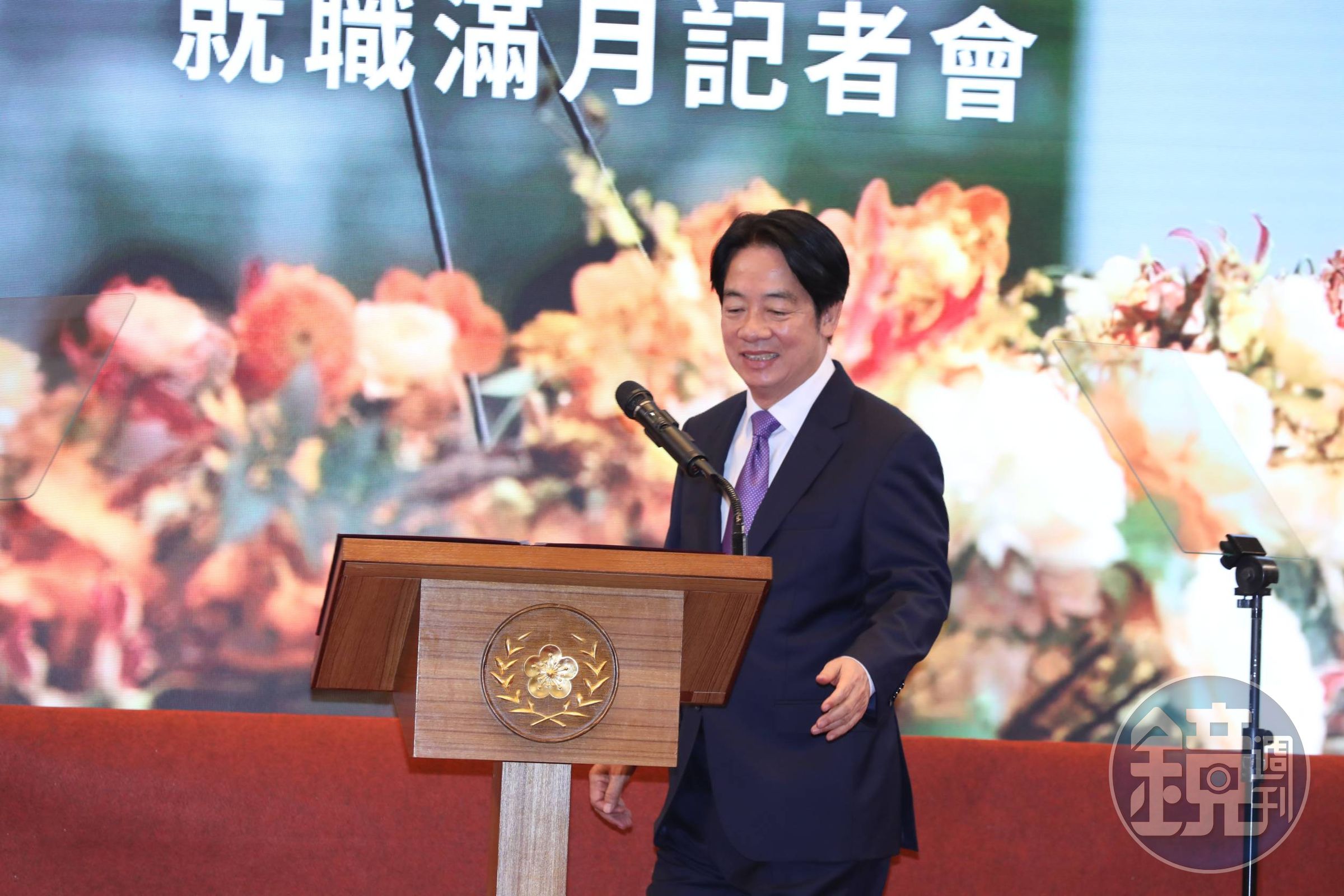賴清德今召開滿月記者會,對於兩岸問題多有回應。