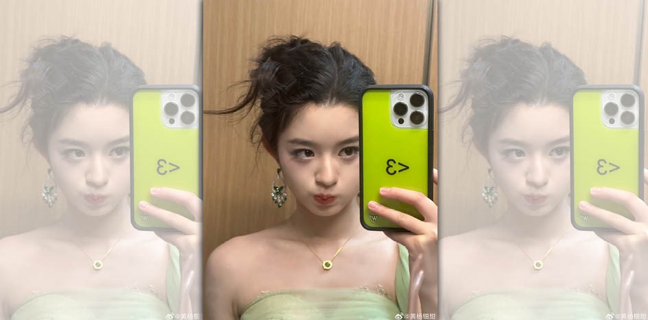 中國17歲女星黃楊鈿甜因一副耳環，身家被網友調查、遭全網霸凌。（翻攝自微博）