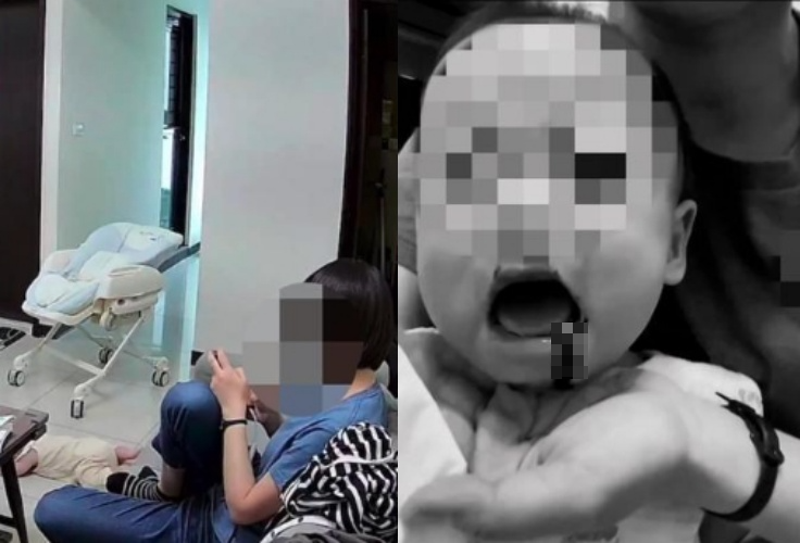 高雄一名冷血保母被爆出一系列種種惡行。（翻攝畫面）