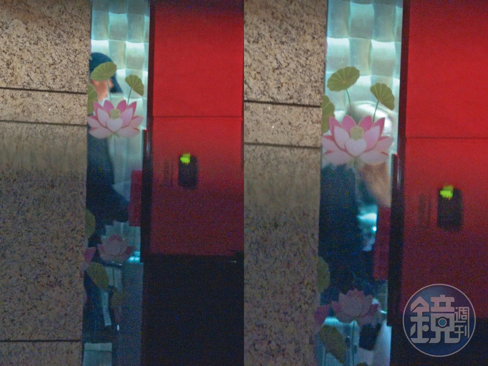 2/28 22:34凱文(左圖)讓蔡瑞雪(右圖)進他的家後,一起享用外送的海底撈