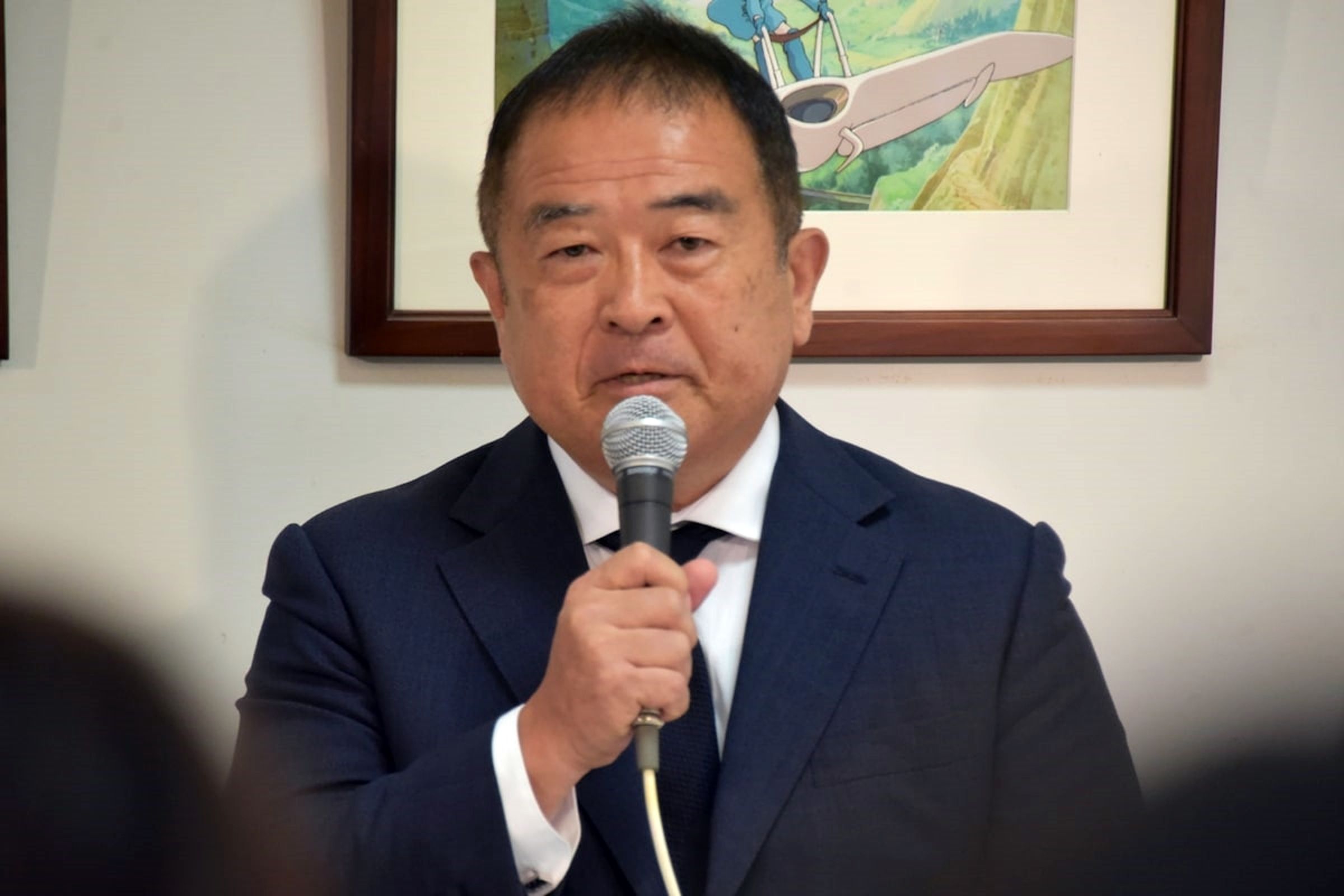 日本電視台社長福田博之為節目《月曜夜未央》的「中國人吃烏鴉」謝罪。(翻攝網路)
