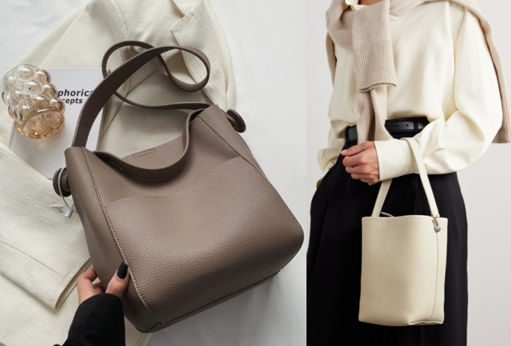 歐美刮起的Anti-It Bag風潮,主打簡約時髦。(instagram @dory.uu_store / net-a-porter)