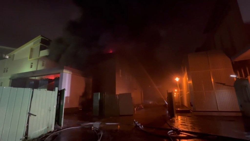 竹科高壓變電所16日發生火警，今日下午再增1死，累積2死1傷。（翻攝畫面）