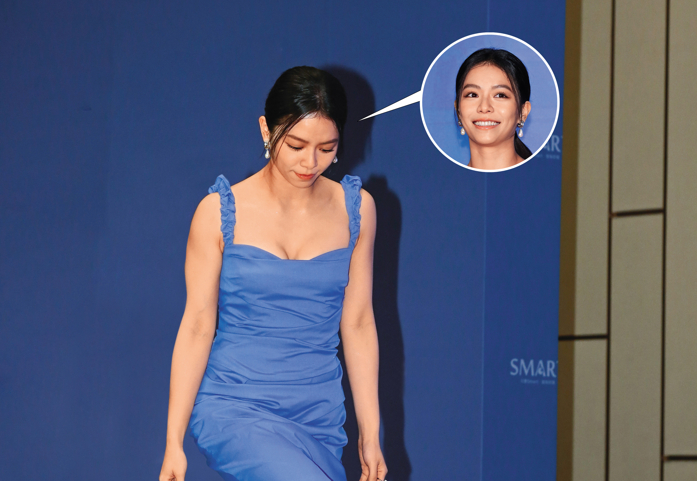 宋芸樺一改小清新形象，帶「長輩」同行博眼球。