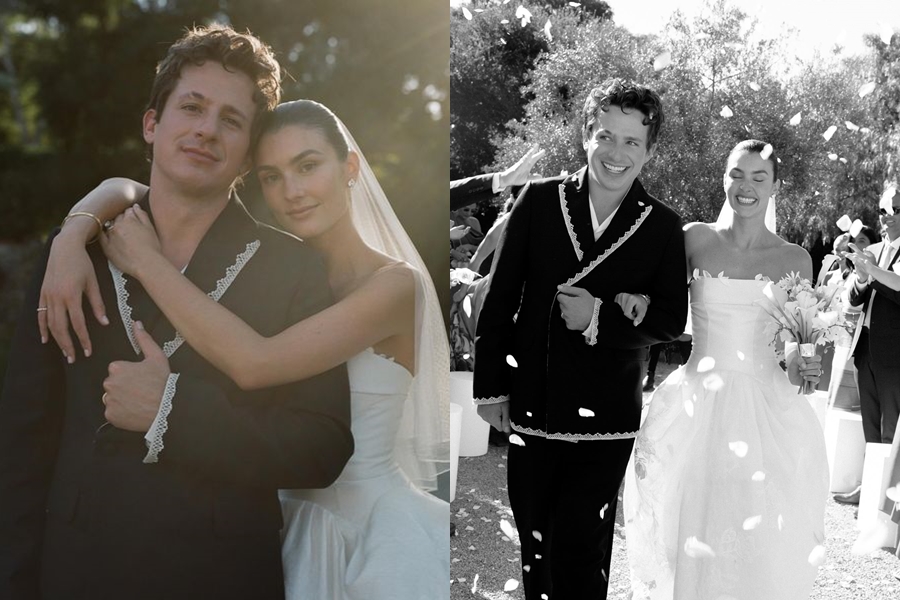 CP查理結婚了！他不僅曬出多張在加州辦婚禮的美照，還深情喊話愛妻。（翻攝自Charlie Puth臉書）