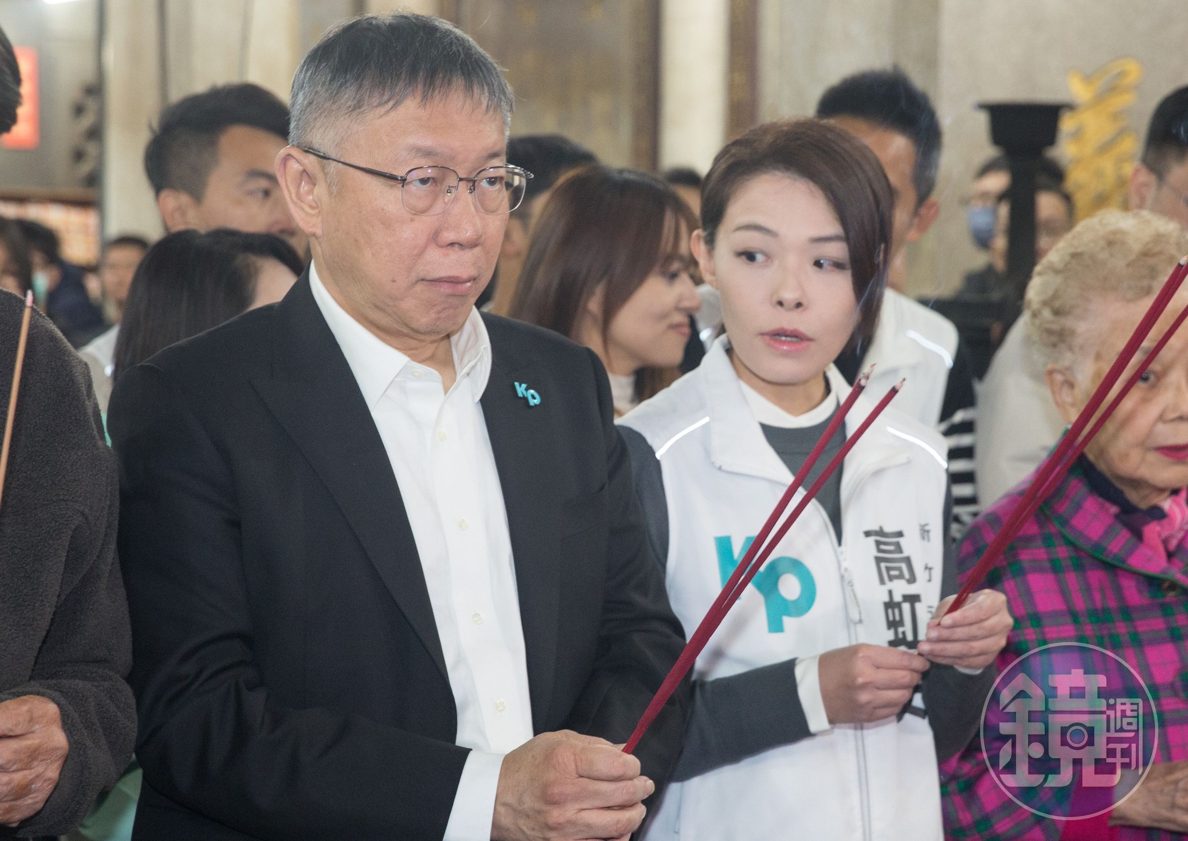高虹安(右)涉貪一審判有罪,柯建銘點名過去幫高虹安背書的柯文哲(左)如何面對社會。(本刊資料照)