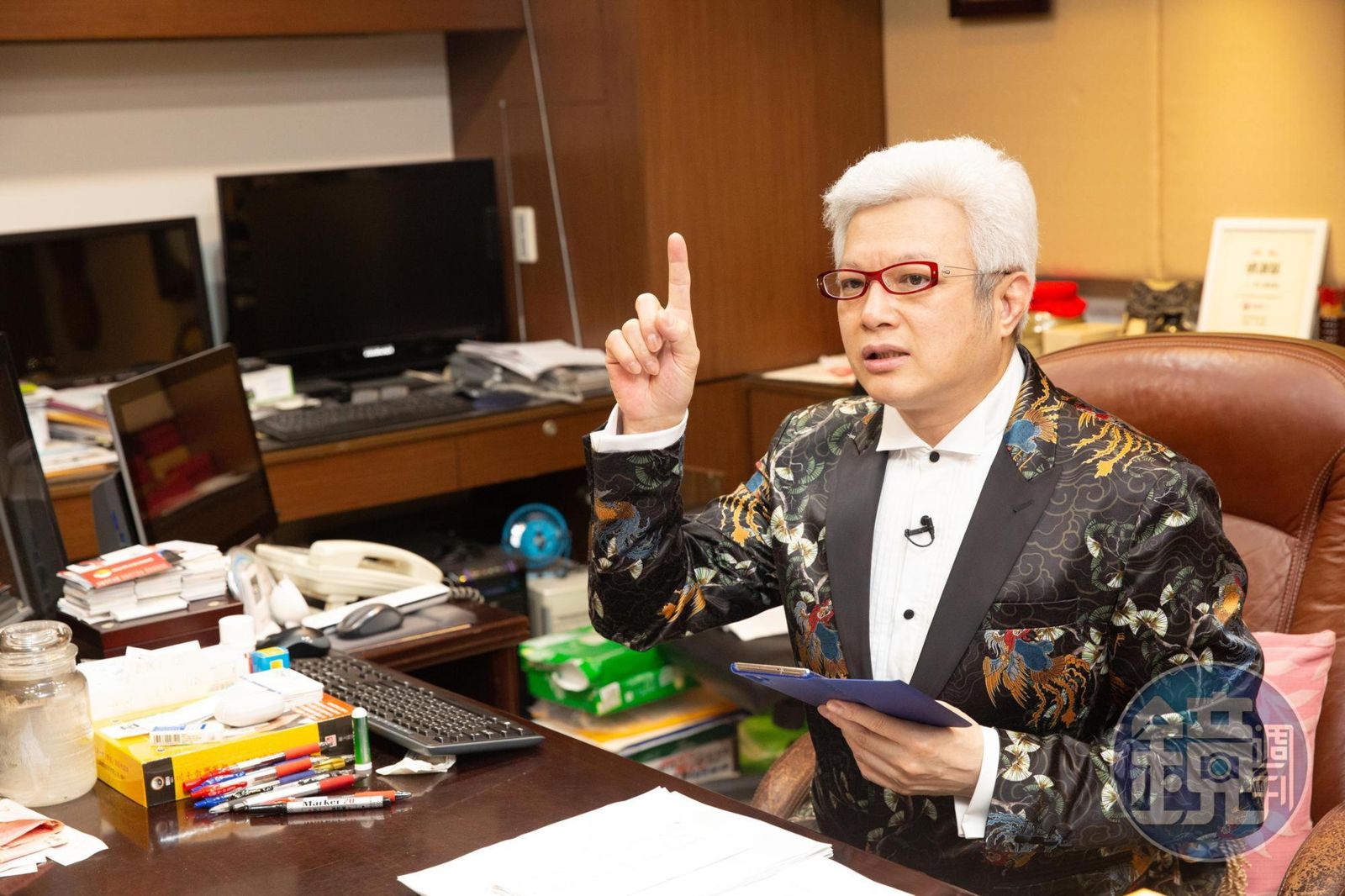 不滿肖像被盜用,蔡上機挺身喊話叫民眾不要被騙。(本刊資料庫)