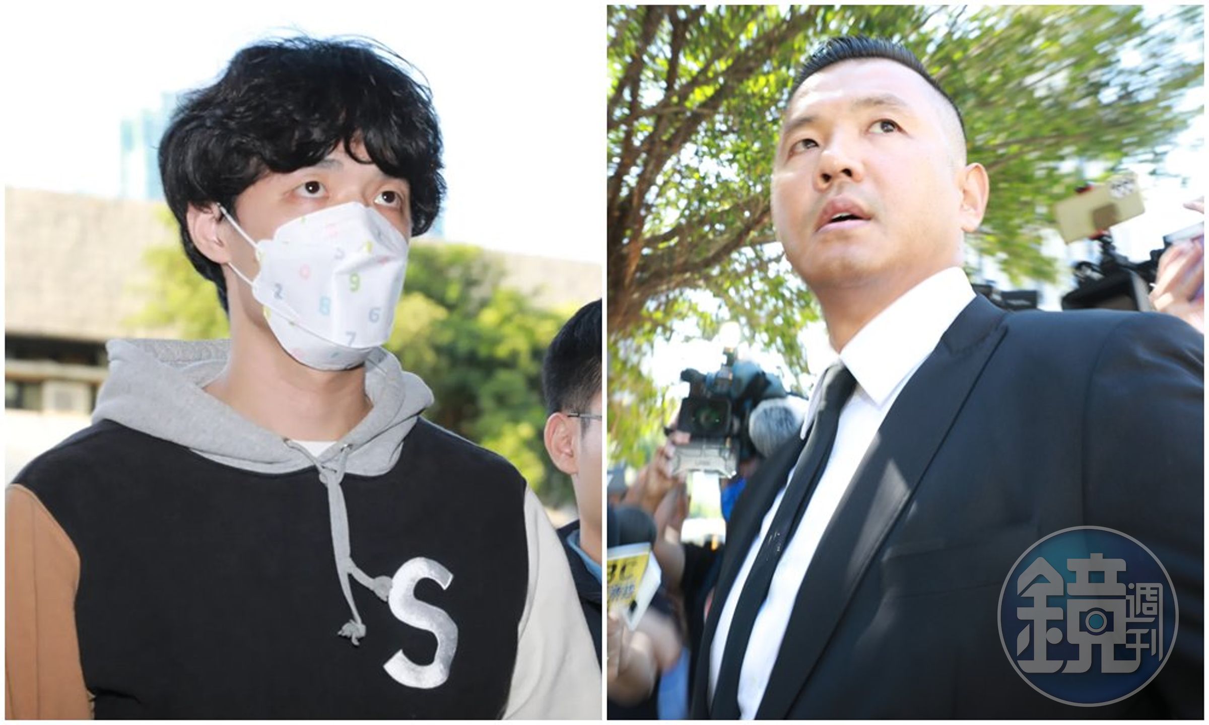 吳季穎（左圖）涉賭打假球，陳建州（右圖）今聞此事尬笑回應。