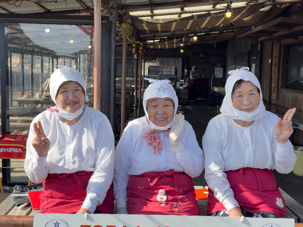 海女小屋八幡窯目前約有20位現役海女，最年輕的是40代。