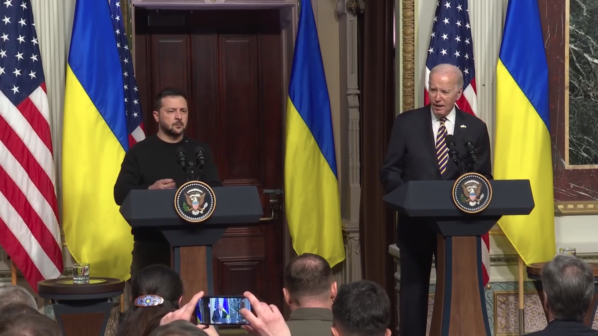 澤倫斯基（左）三度飛到美國見拜登（右），就是希望援烏的經費不會斷。（翻攝自Володимир Зеленський臉書）