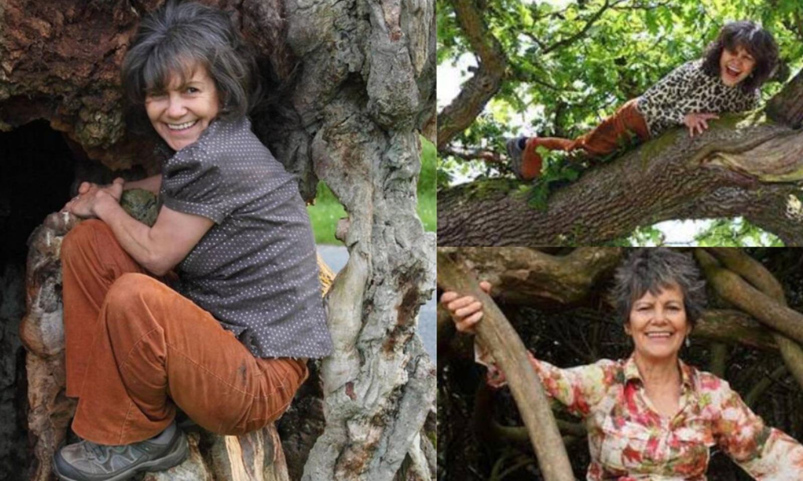 英國婦人瑪莉娜聲稱自己幼年被綁架遺棄森林，被猴子養大。（圖／翻攝X@skiiagainnnn、@the_realcomfyyy）