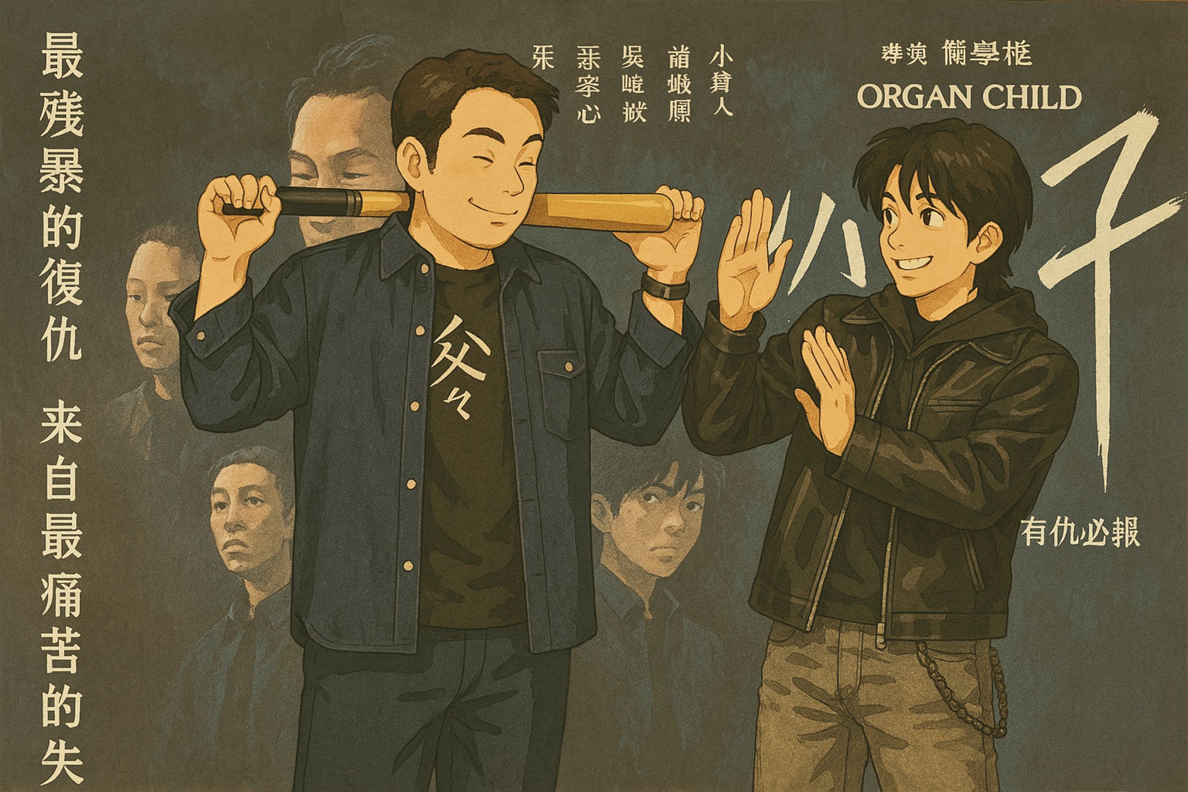 動漫版的張孝全一秒變憨厚路人,還我帥氣男神啦!(ChatGPT生成)