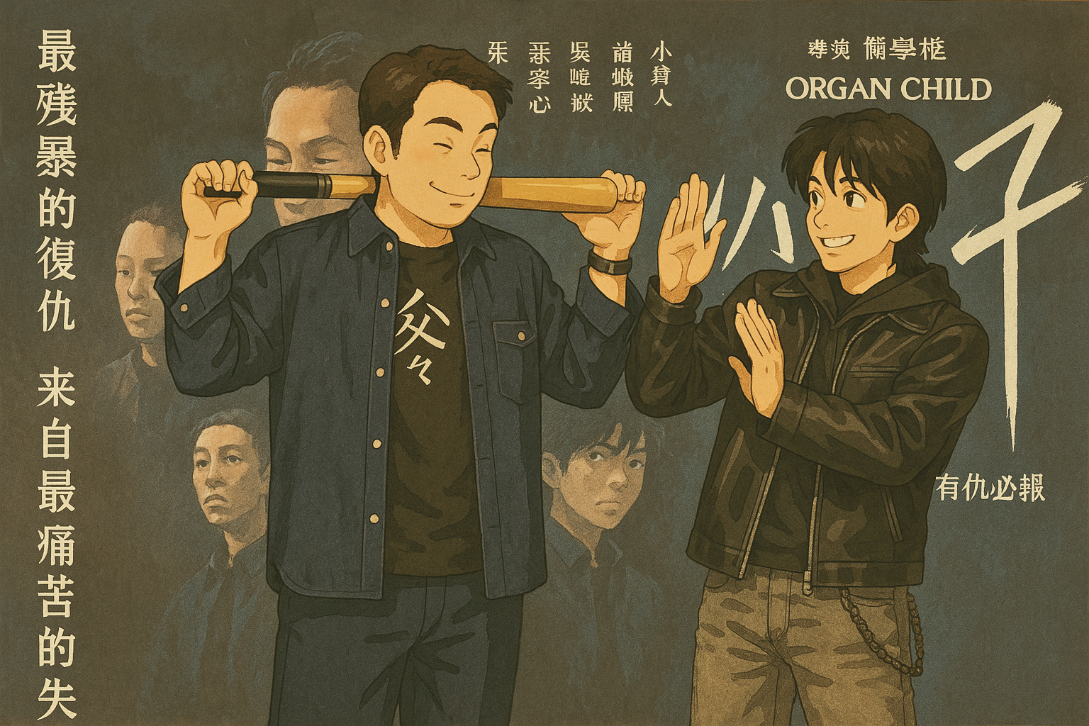 動漫版的張孝全一秒變憨厚路人,還我帥氣男神啦!(ChatGPT生成)