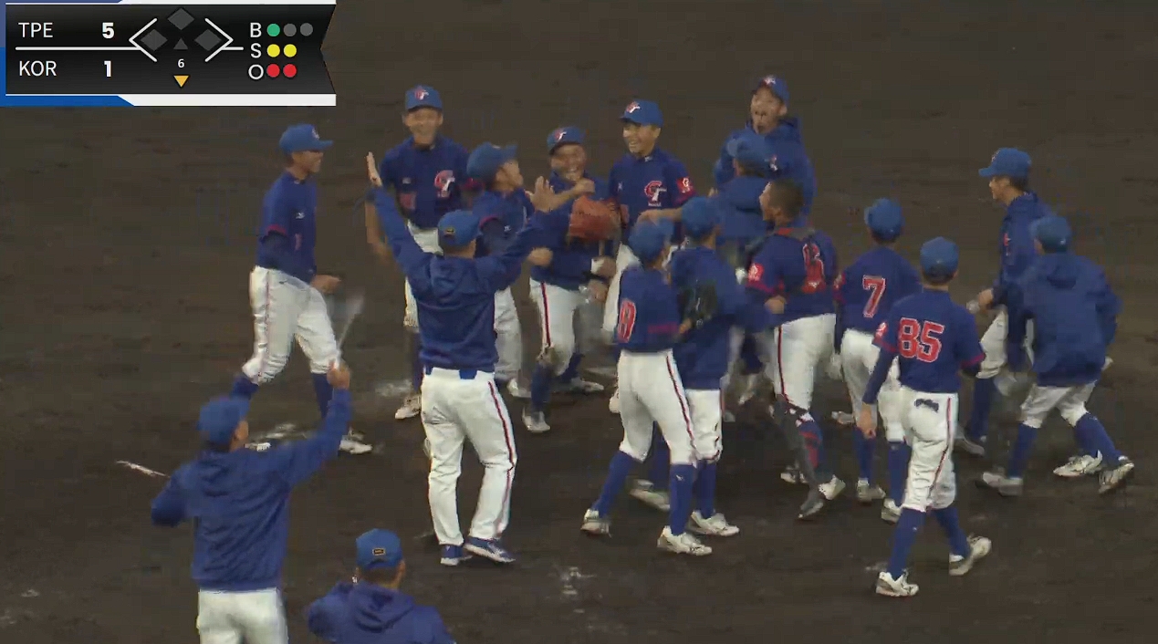 台灣小將在U12亞洲少棒錦標賽冠軍勇奪冠軍。（翻攝自YouTube 全日本軟式野球連盟）