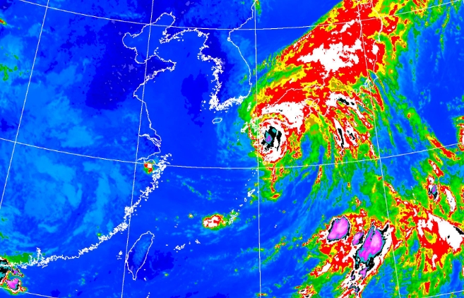 對於中颱「珊珊」，氣象專家吳德榮直指，珊珊迷蹤步襲日，今起3天若有日本九州、四國及本州等地的行程，應密切注意其動態。（翻攝自中央氣象署官網）