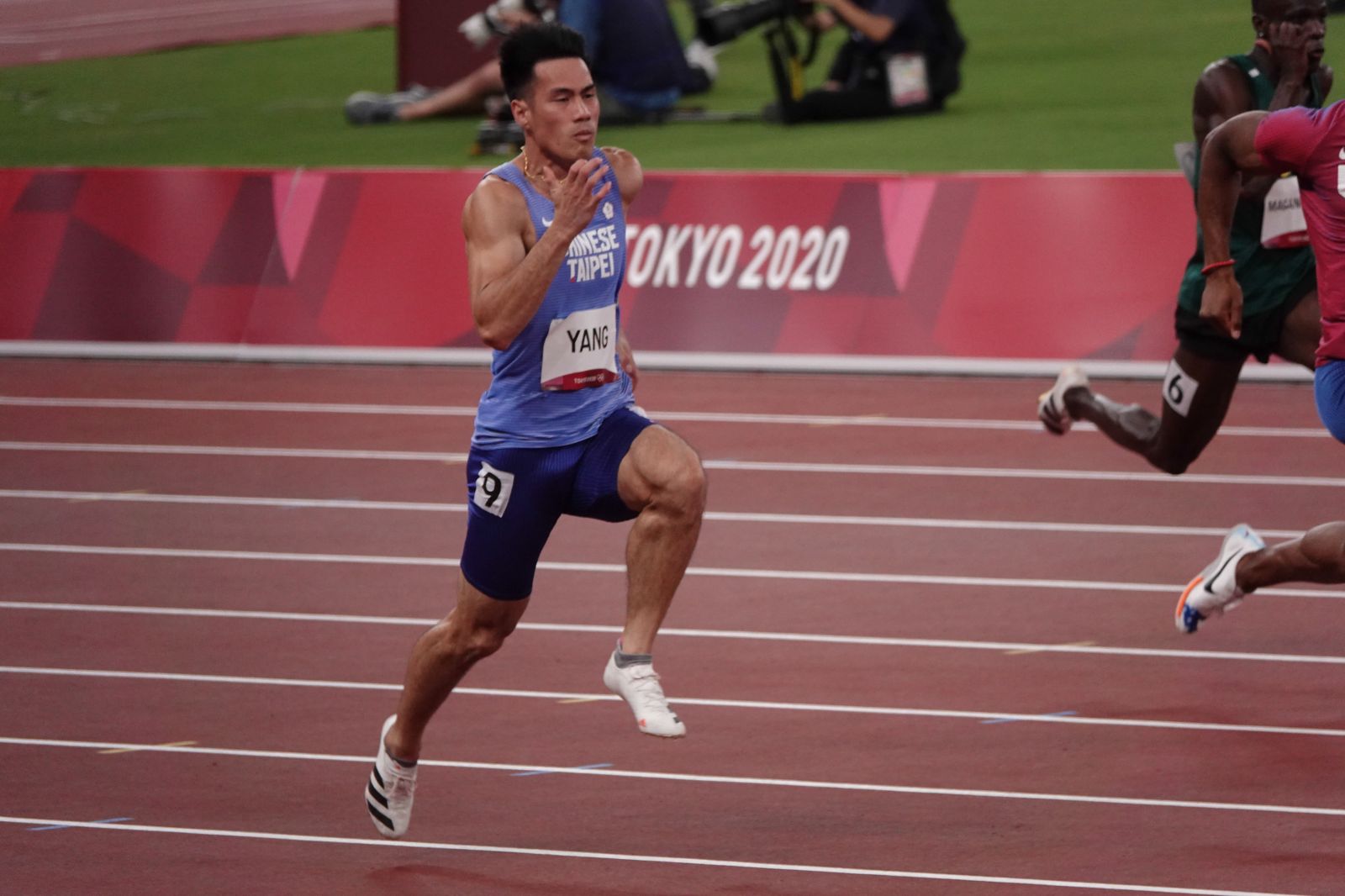 楊俊瀚曾代表台灣參加東京奧運男子100公尺項目。（中華奧會提供）