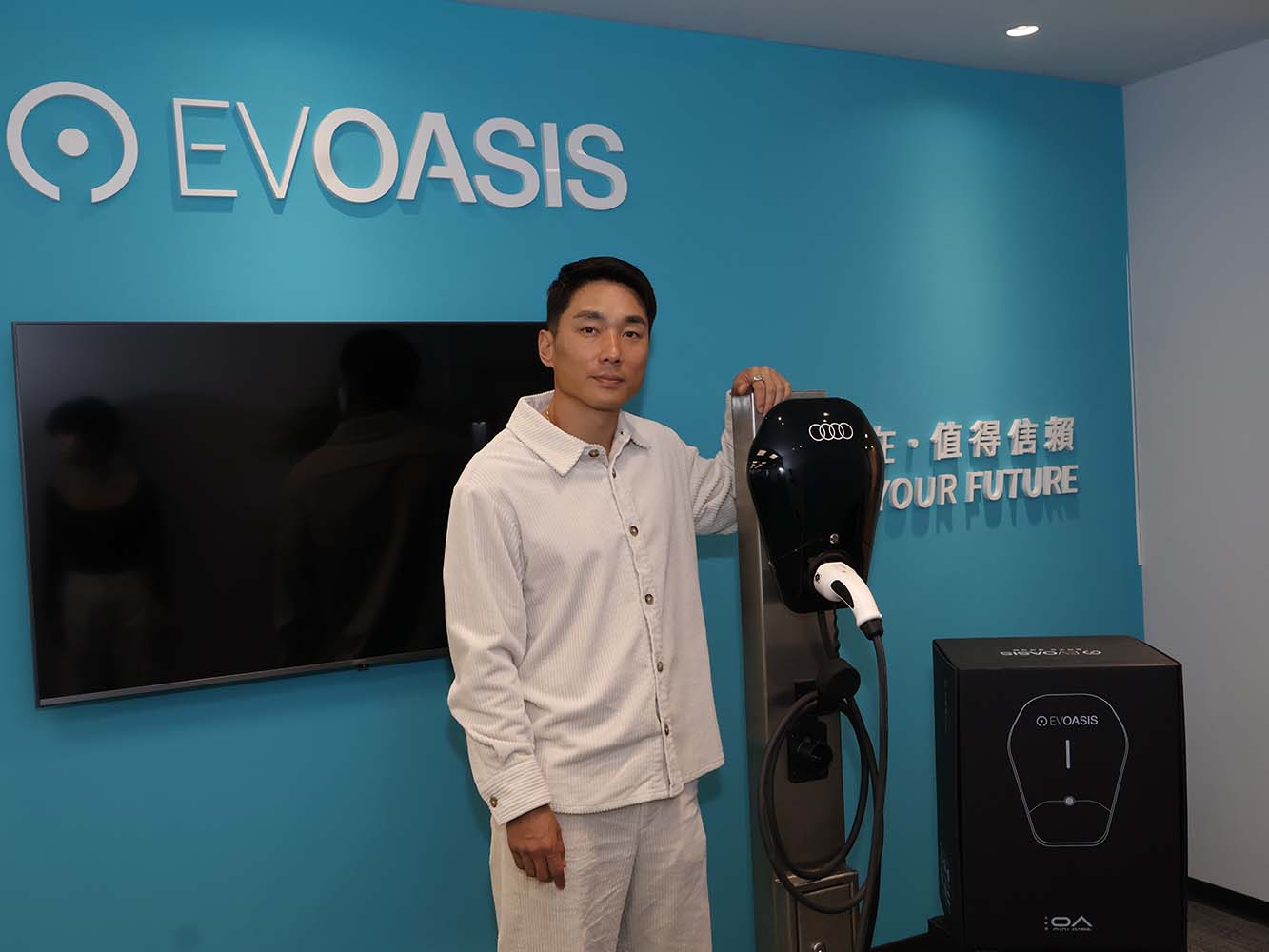 EVOASIS 副董事長鄭旭捷。