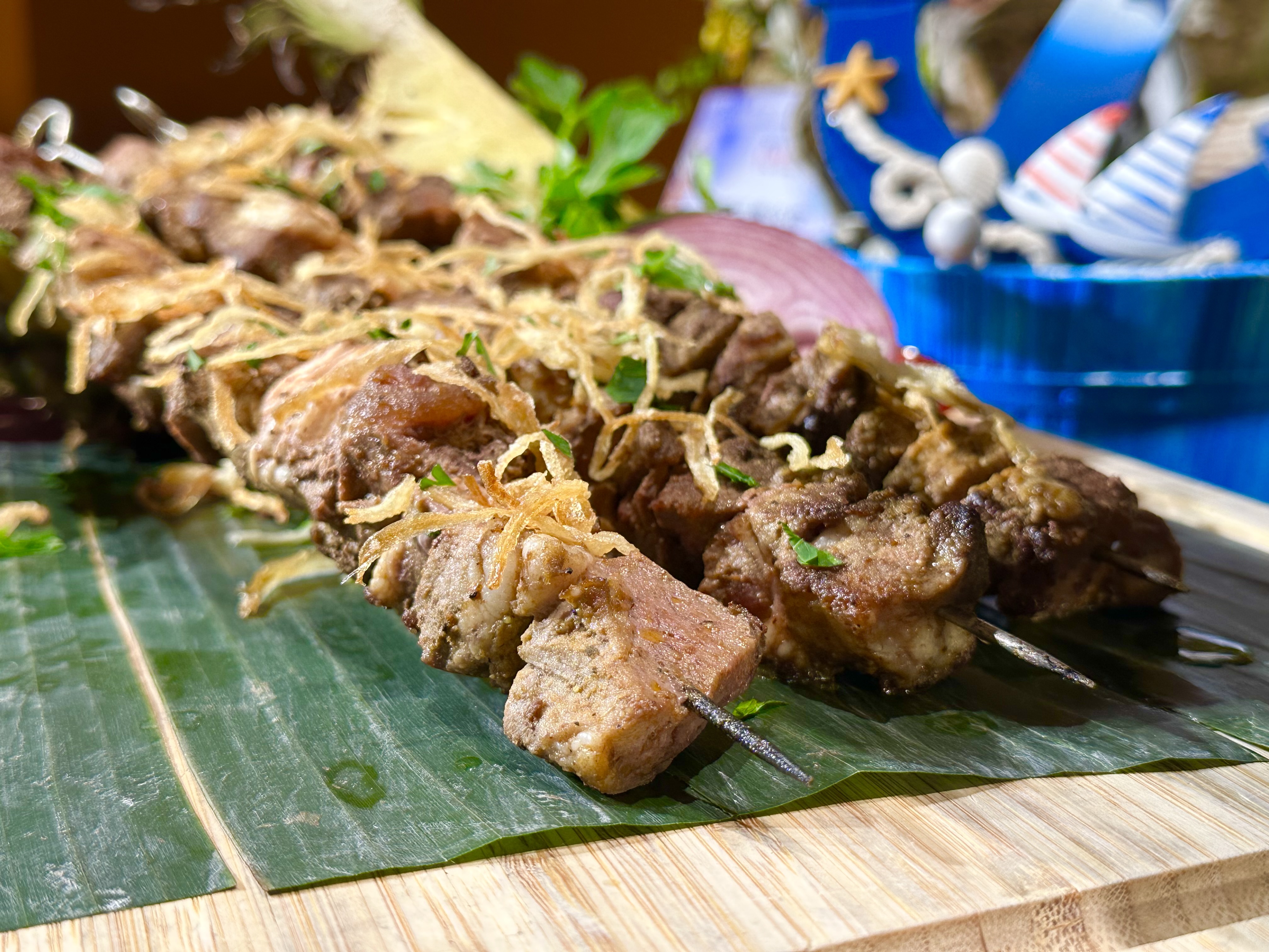 「土耳其烤羊肉串」肉質富有嚼勁，充滿香料氣息。