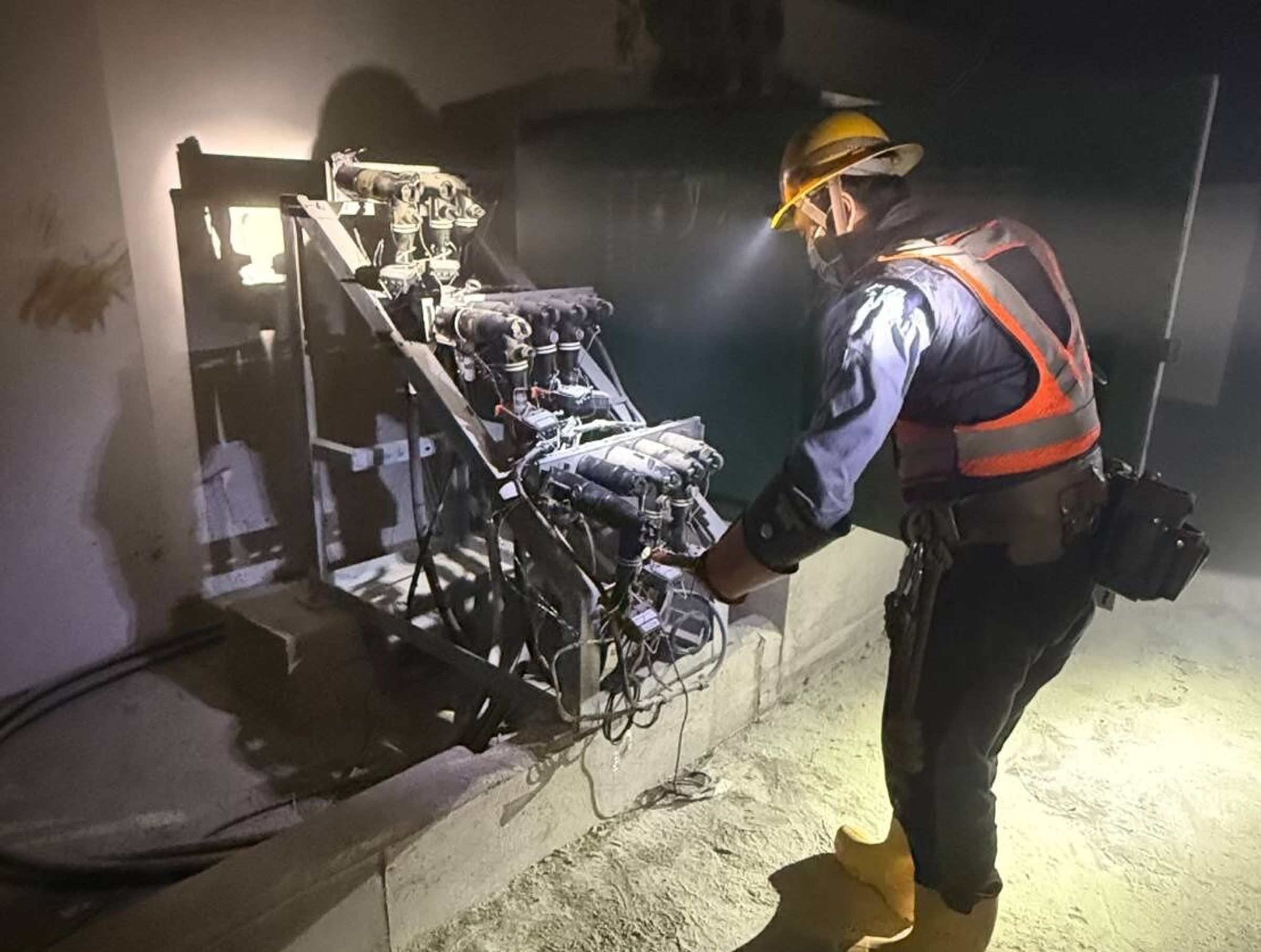 台中市北屯區敦富路一帶今晚發生大規模停電,受影響用戶有477戶。(翻攝畫面)