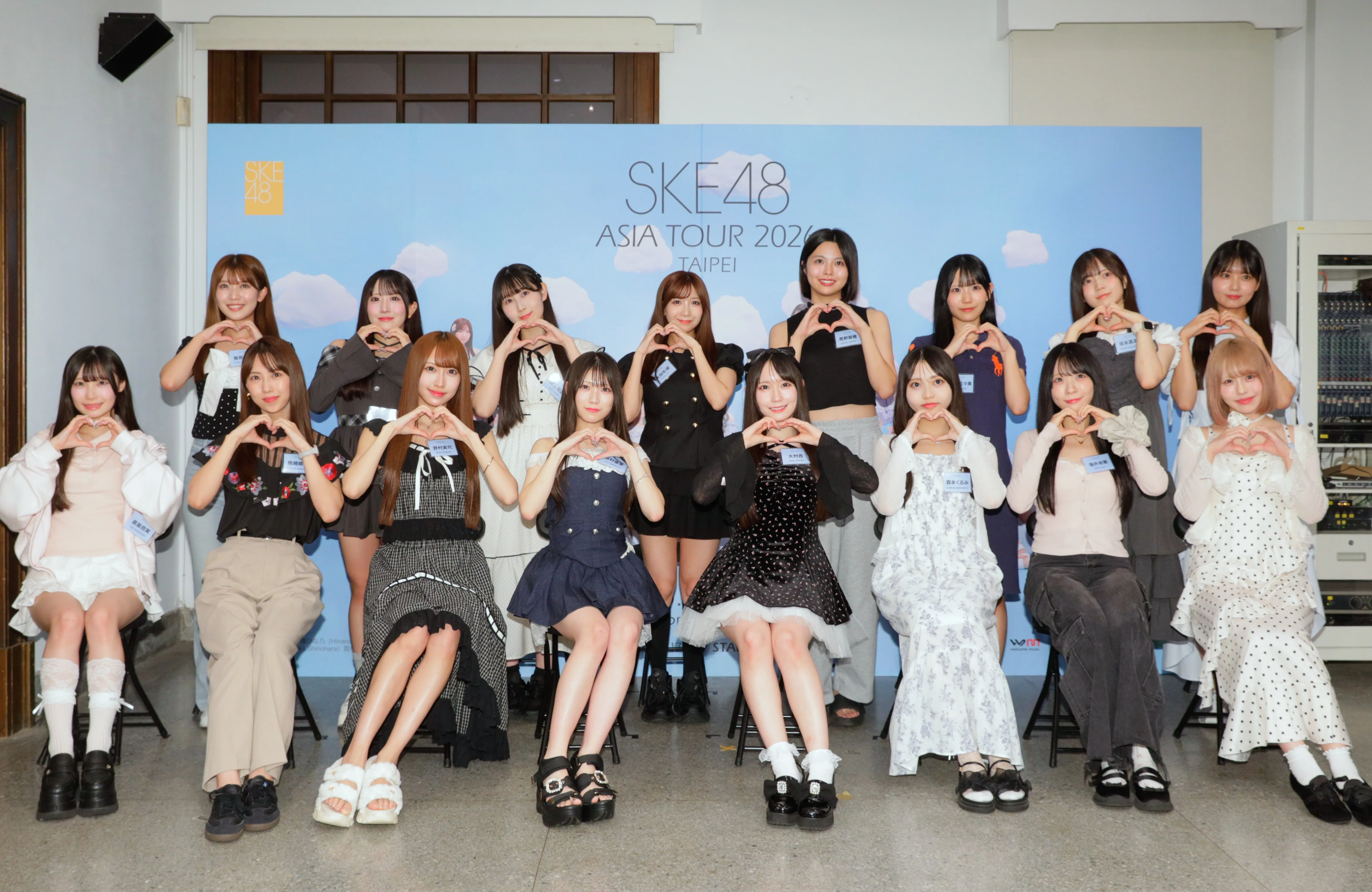 SKE48明（25日）將在Clapper Studio舉辦「SKE48 ASIA TOUR 2026 TAIPEI」，成員抵台接受台灣媒體訪問。