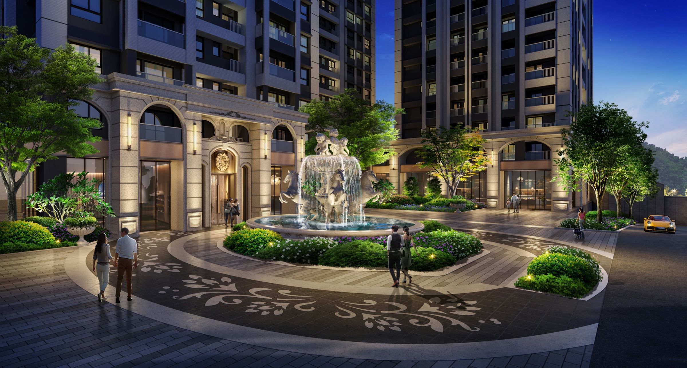 美麗上城秉持著甲山林精工原則,將建築做到符合108年氣象局標準6級耐震。(圖為3D透視示意圖)