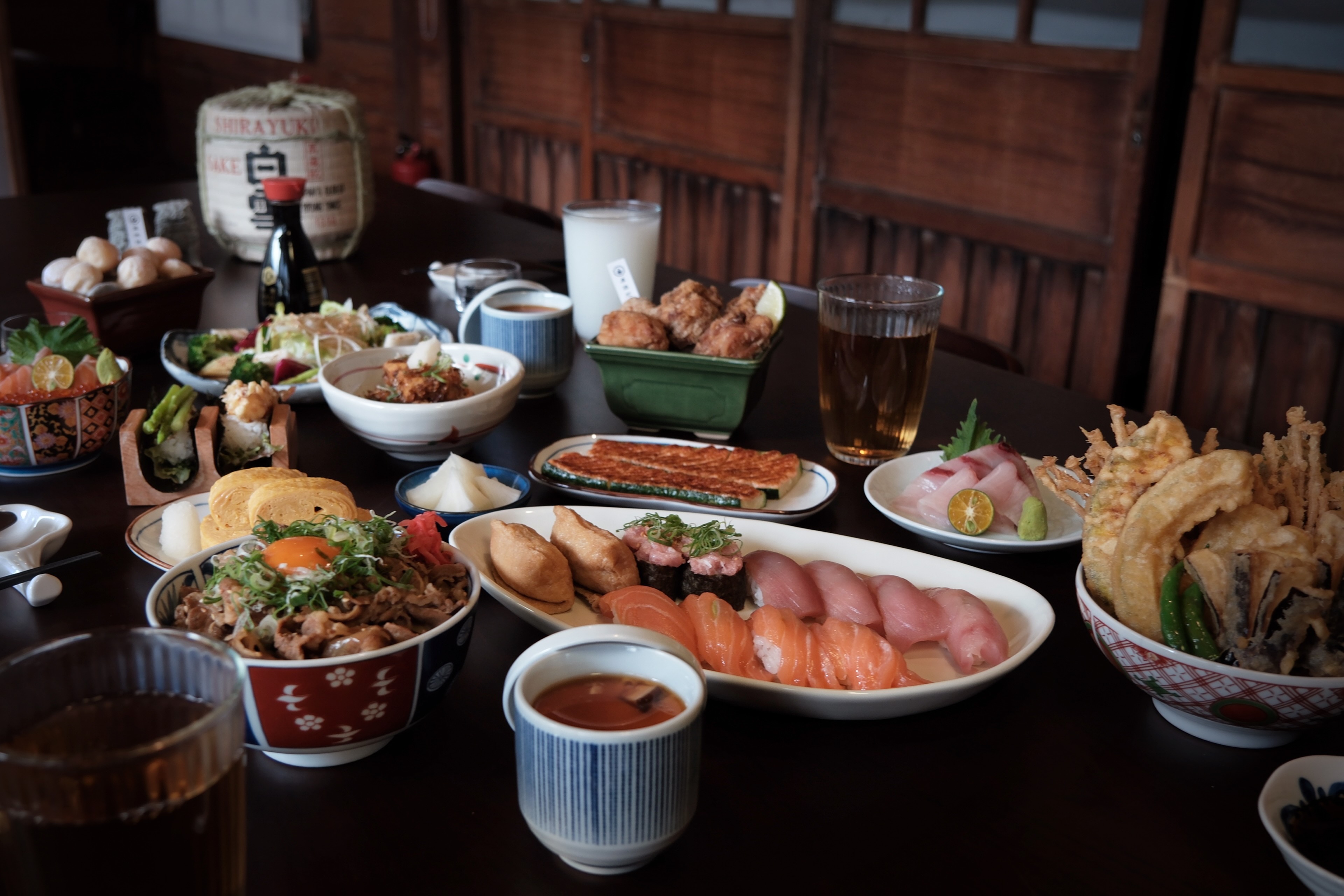 吃到飽餐點涵蓋8大類日式料理,包括壽司、刺身、手卷、丼飯、湯品、單品料理、揚物及甜品等。(雲品國際提供)