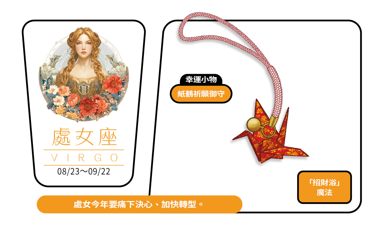 2026瑪法達大預言／處女座的財富健康與幸運小物