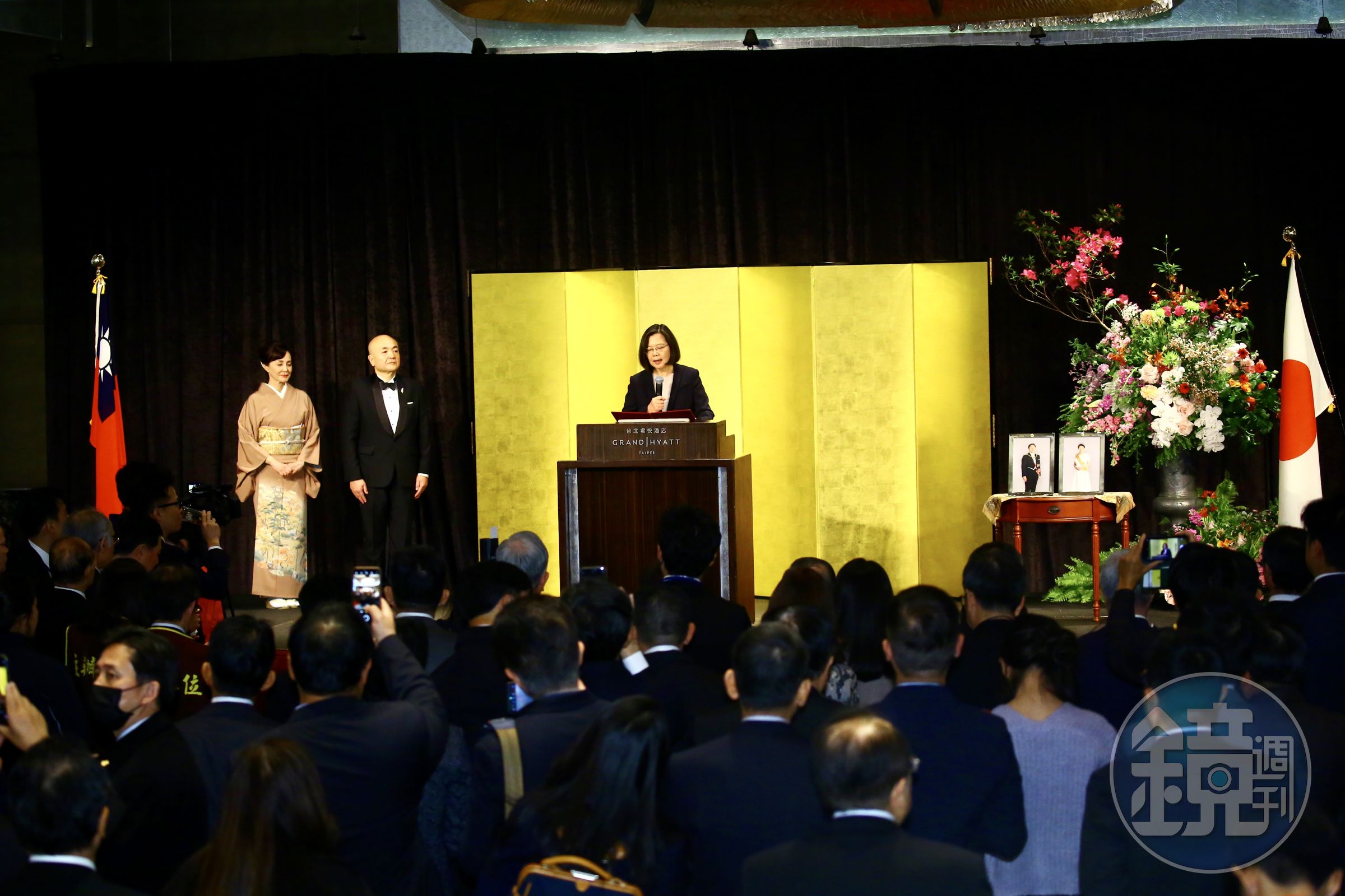總統提到,這幾年,台日關係也越來越密切,尤其在經貿關係上,包括去年雙邊貿易總額達到757億美元。