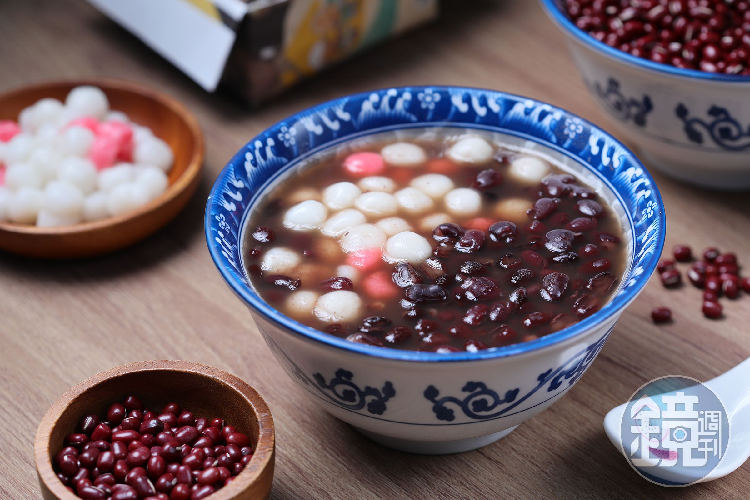 「紅豆湯小湯圓」（60元／份）是許多人心目中最經典的甜湯組合。