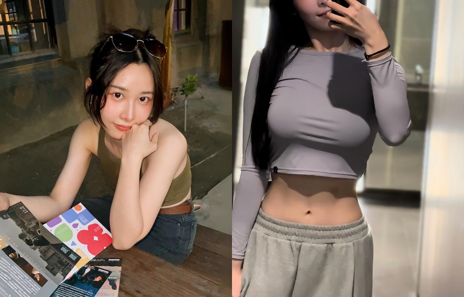 這名女警有健身習慣，清純外表搭上腹肌線條，迷倒大批網友。（翻攝自Instagram@w03w2328）